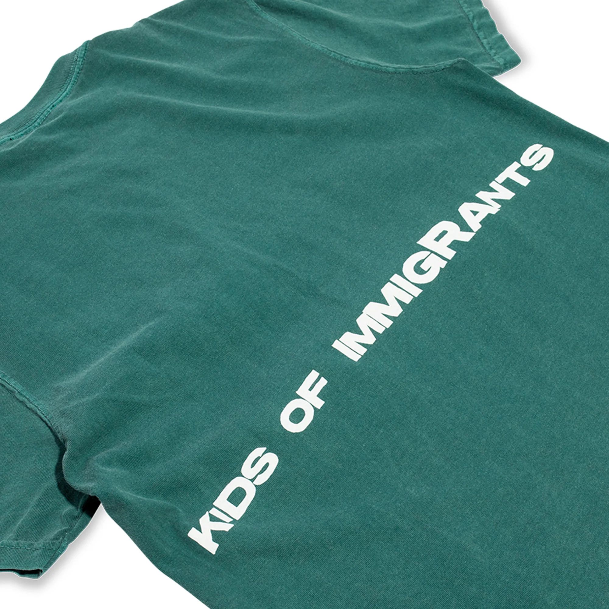 Kids Of Immigrants Support Your Friends T-Shirt 'Teal Multi' - Image 4