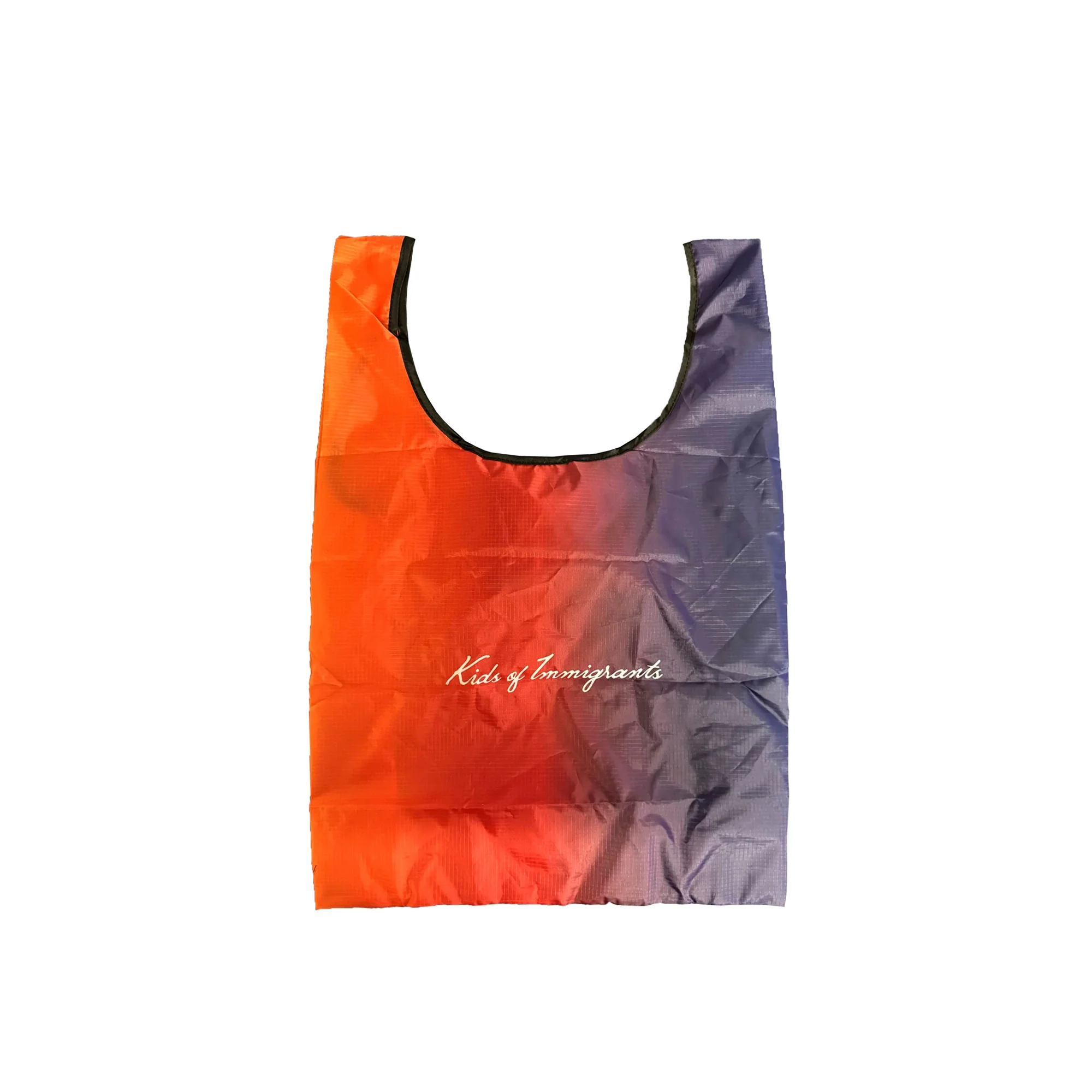 Kids of Immigrants Script Packable Tote Bag