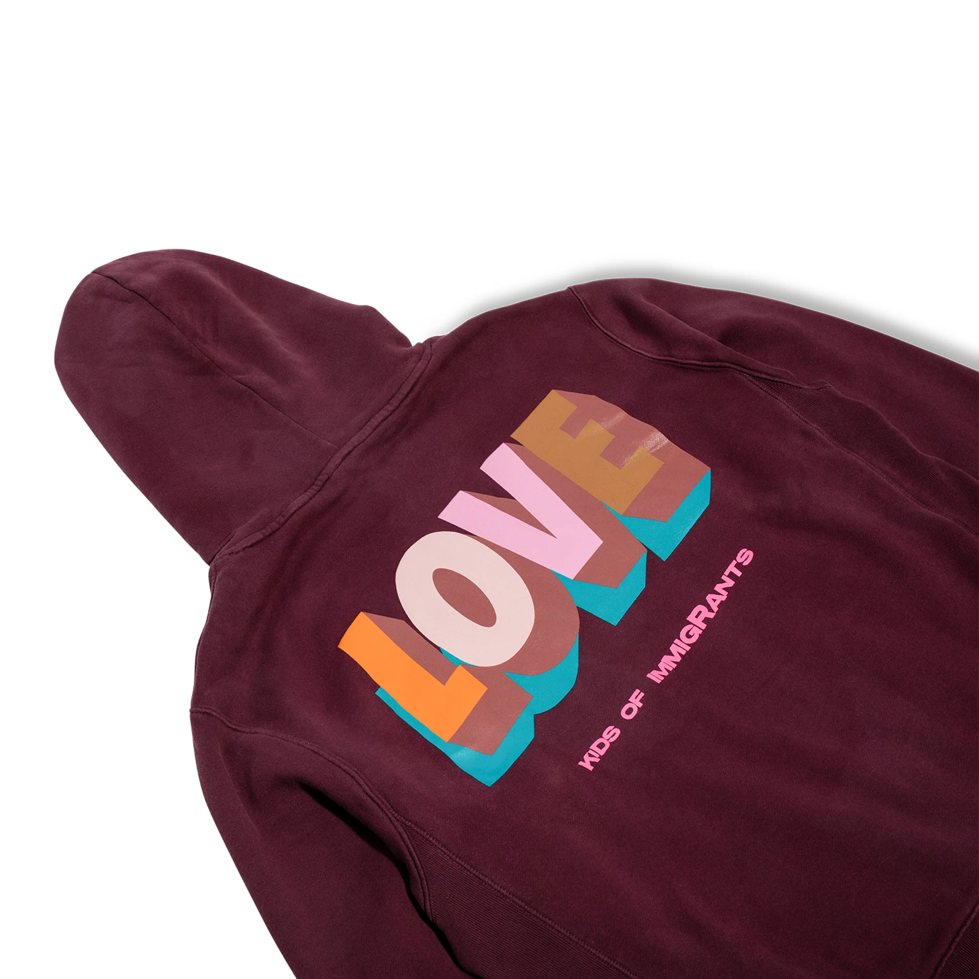 Kids Of Immigrants Spread Love 4.0 Hoodie 'Purple' - Image 4