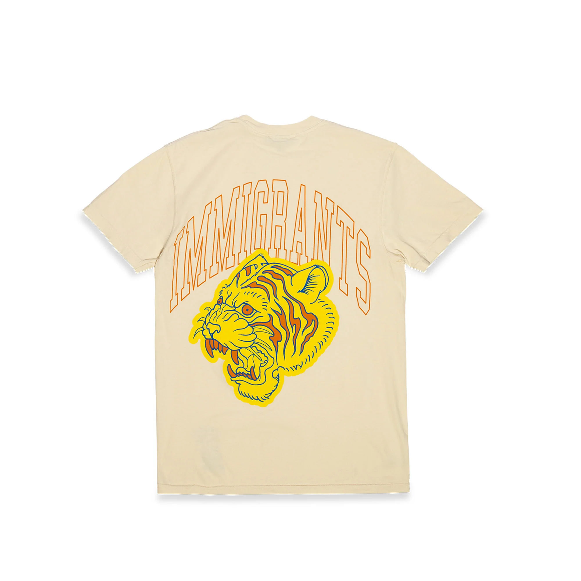 Kids Of Immigrants Tiger T-Shirt 'Natural' - Image 2