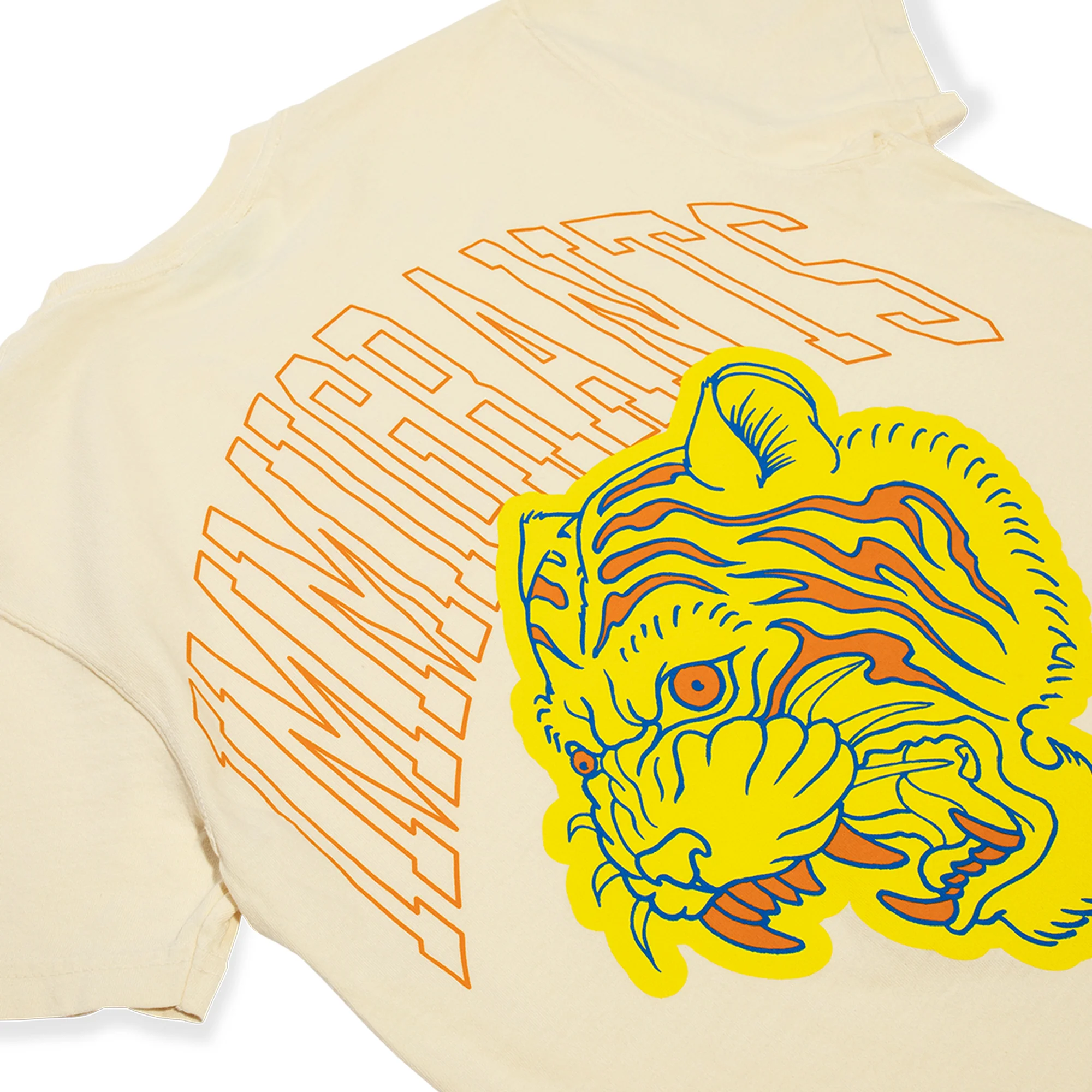 Kids Of Immigrants Tiger T-Shirt 'Natural' - Image 4