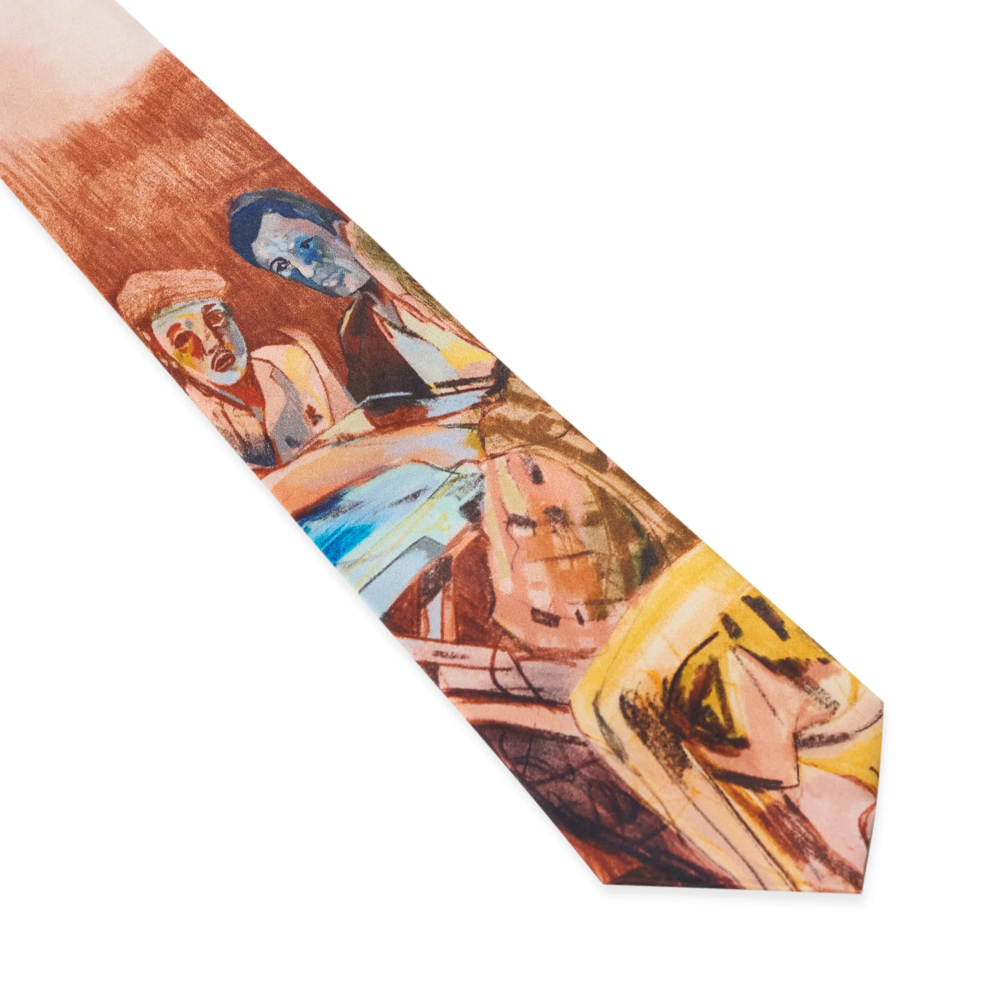 KidSuper Dominos Painting Silk Tie - Image 2