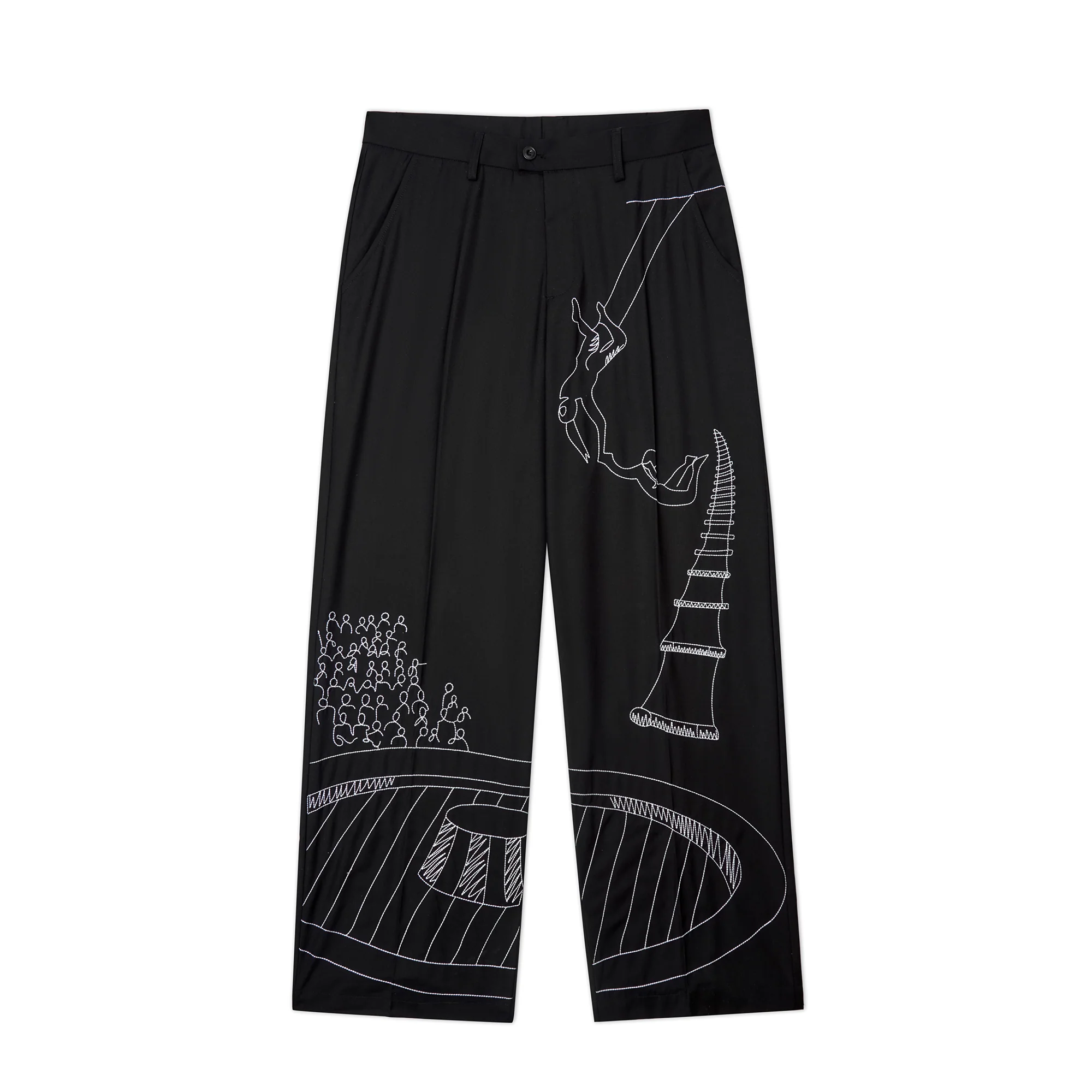 Kidsuper Mens Circus Sketch Baggy Pants