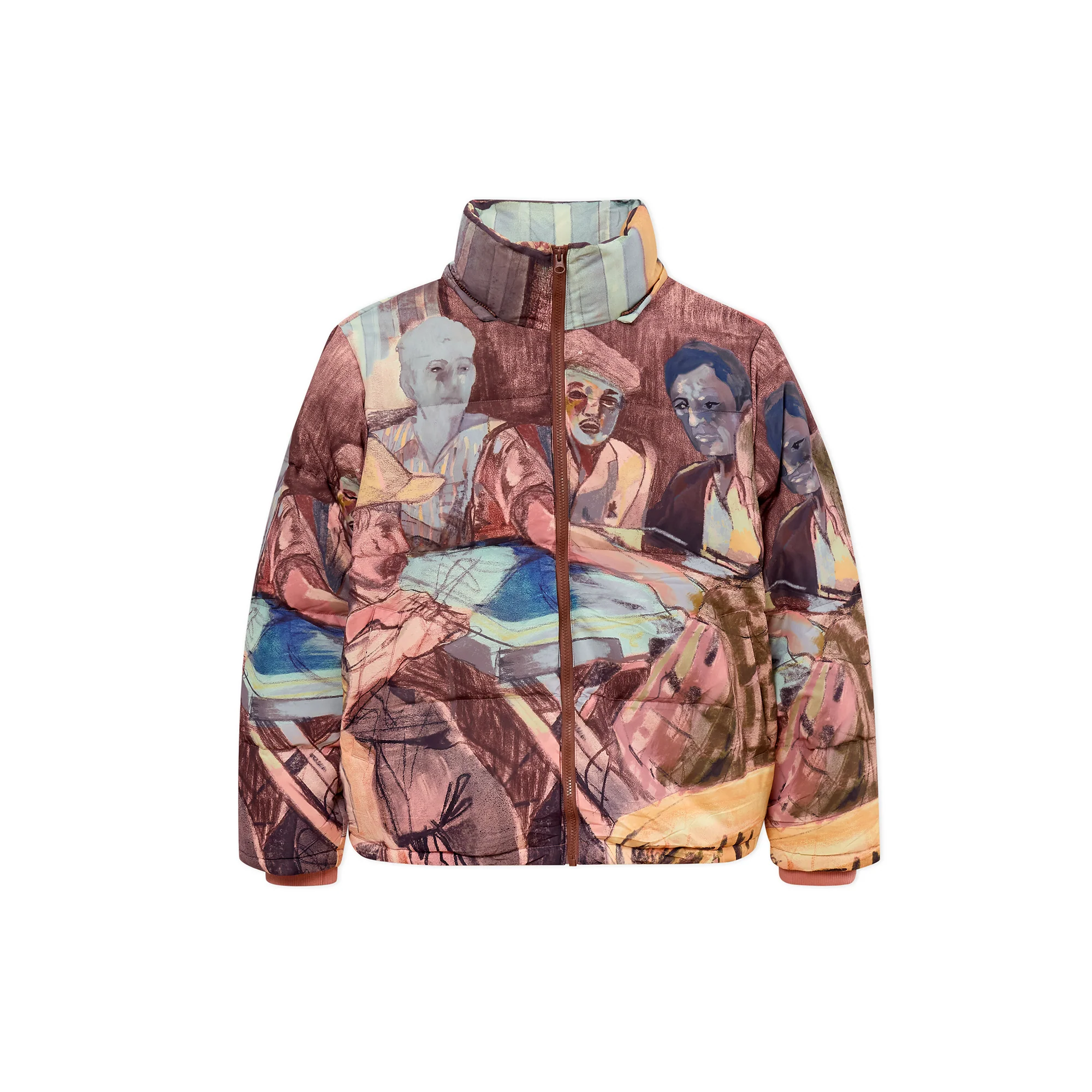 KidSuper Mens Domino Players Puffer Jacket - Image 3