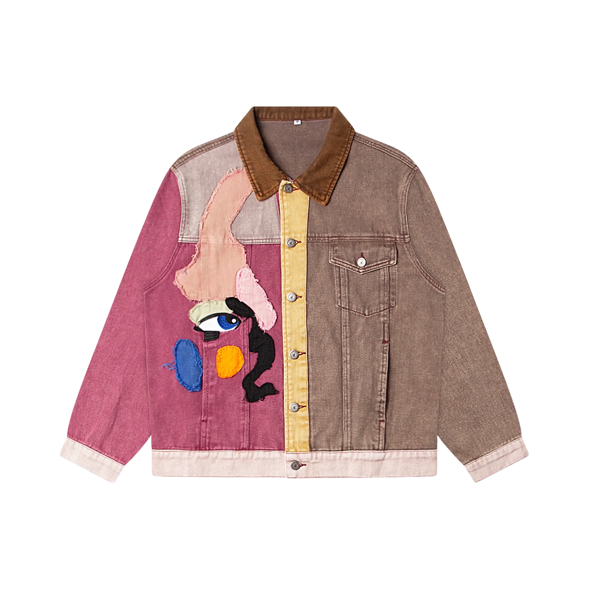 Kidsuper Mens Patchwork Face Twill Jacket