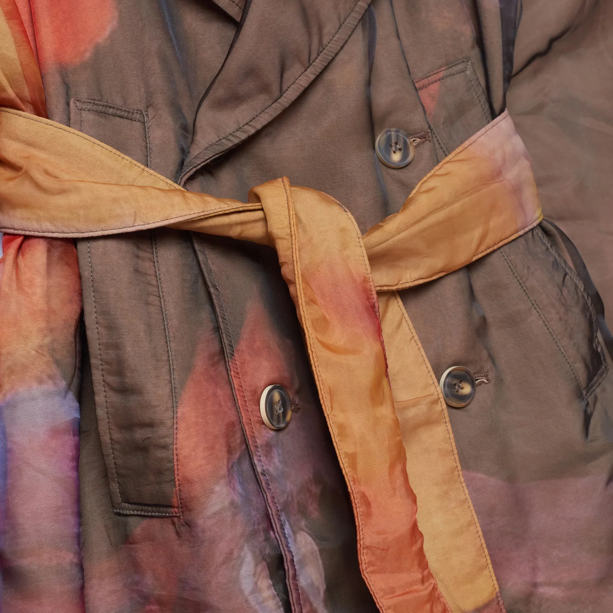 Kidsuper Mens Printed Trenchcoat - Image 3