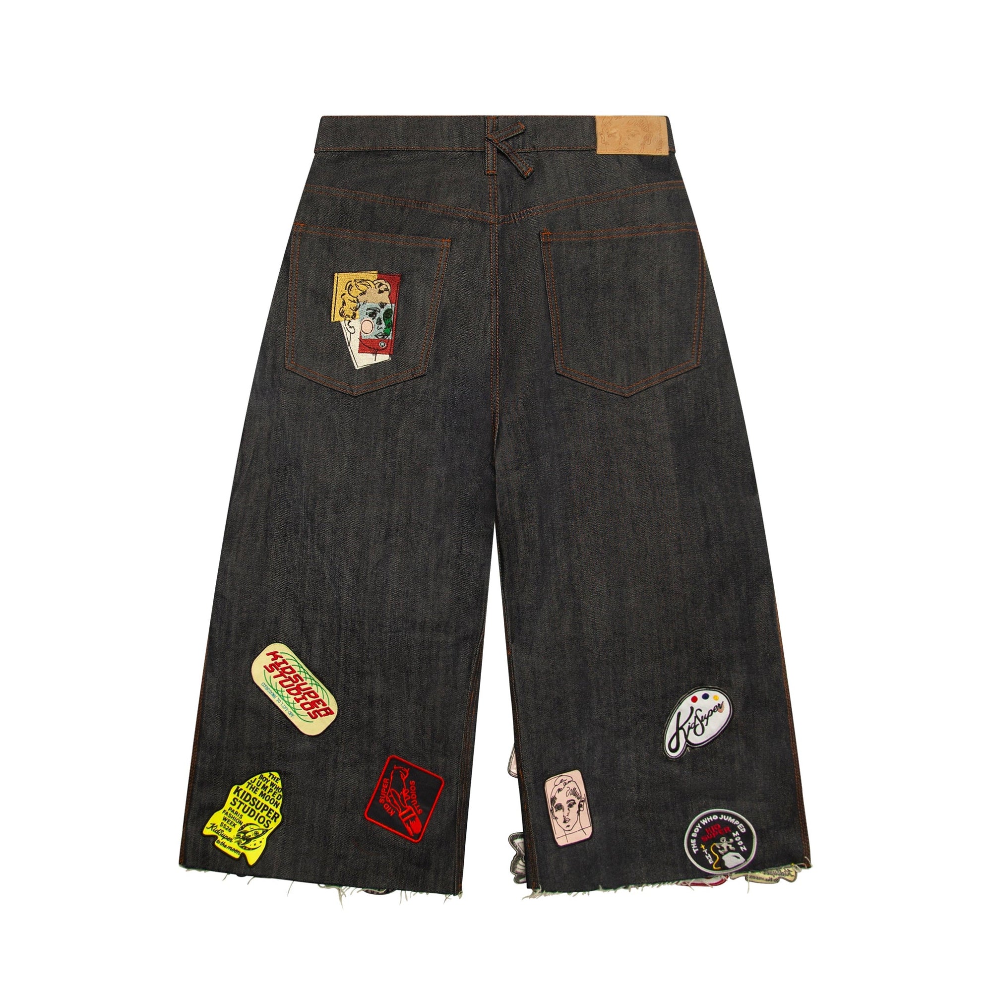 KidSuper Mens Super Long Patches Shorts - Image 2