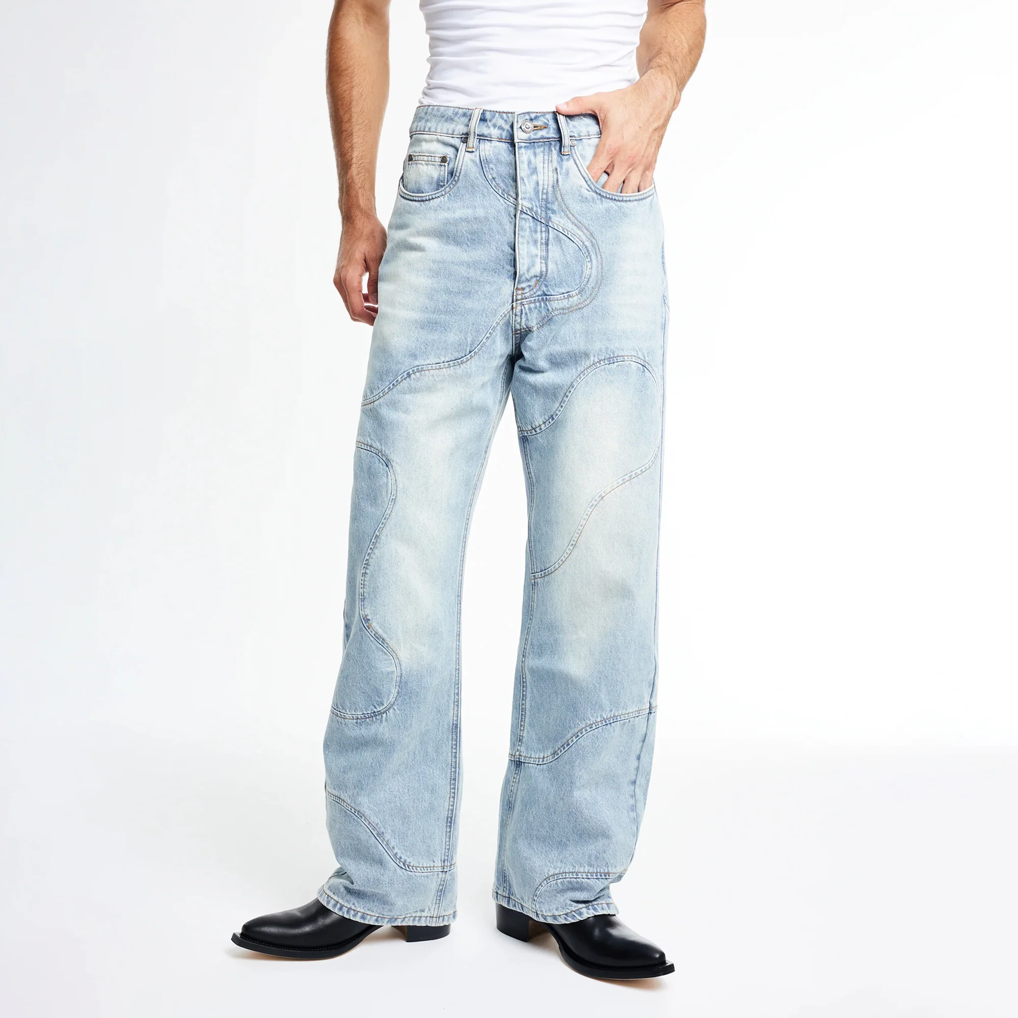 Kody Phillips Mens Curved Jeans - Image 2