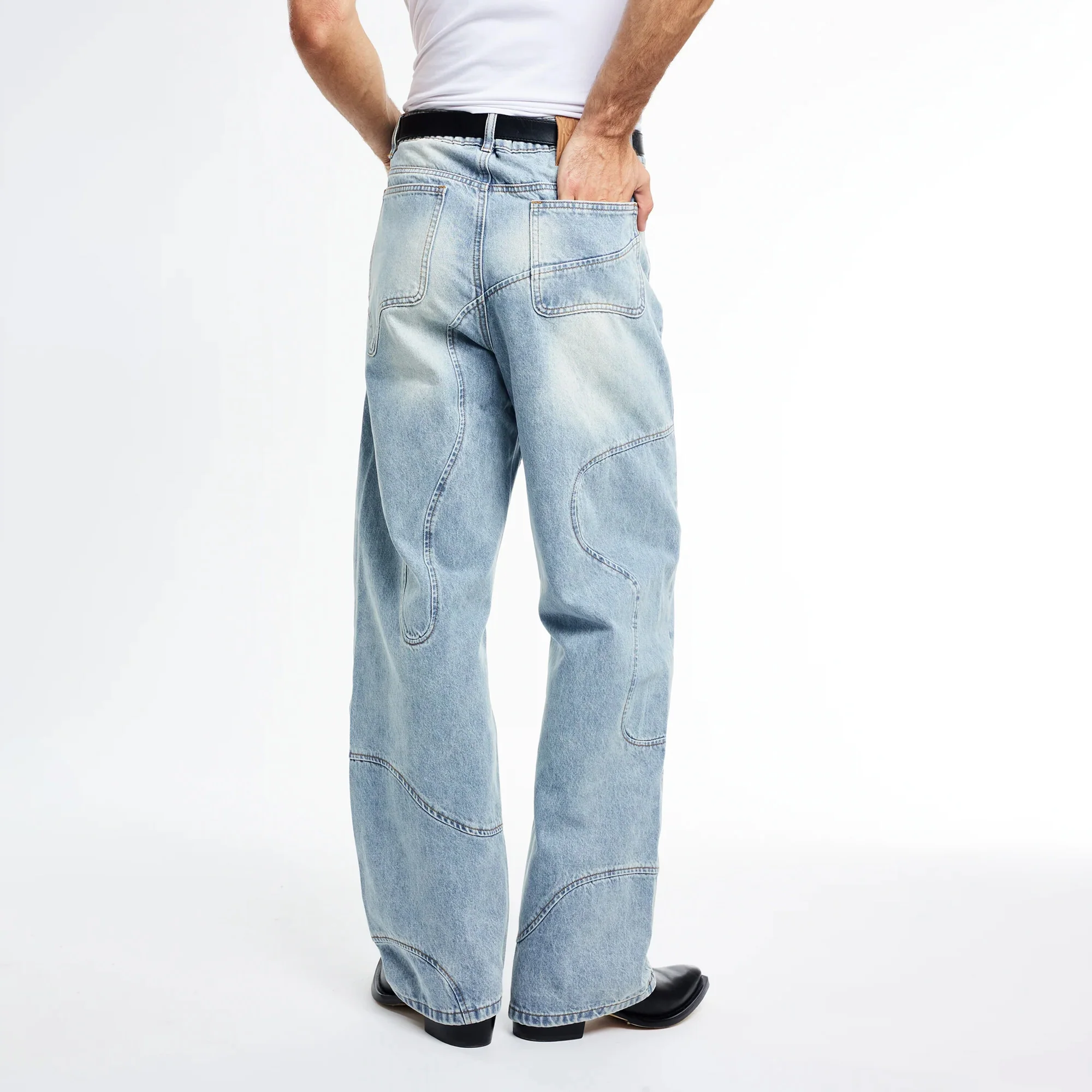 Kody Phillips Mens Curved Jeans - Image 3