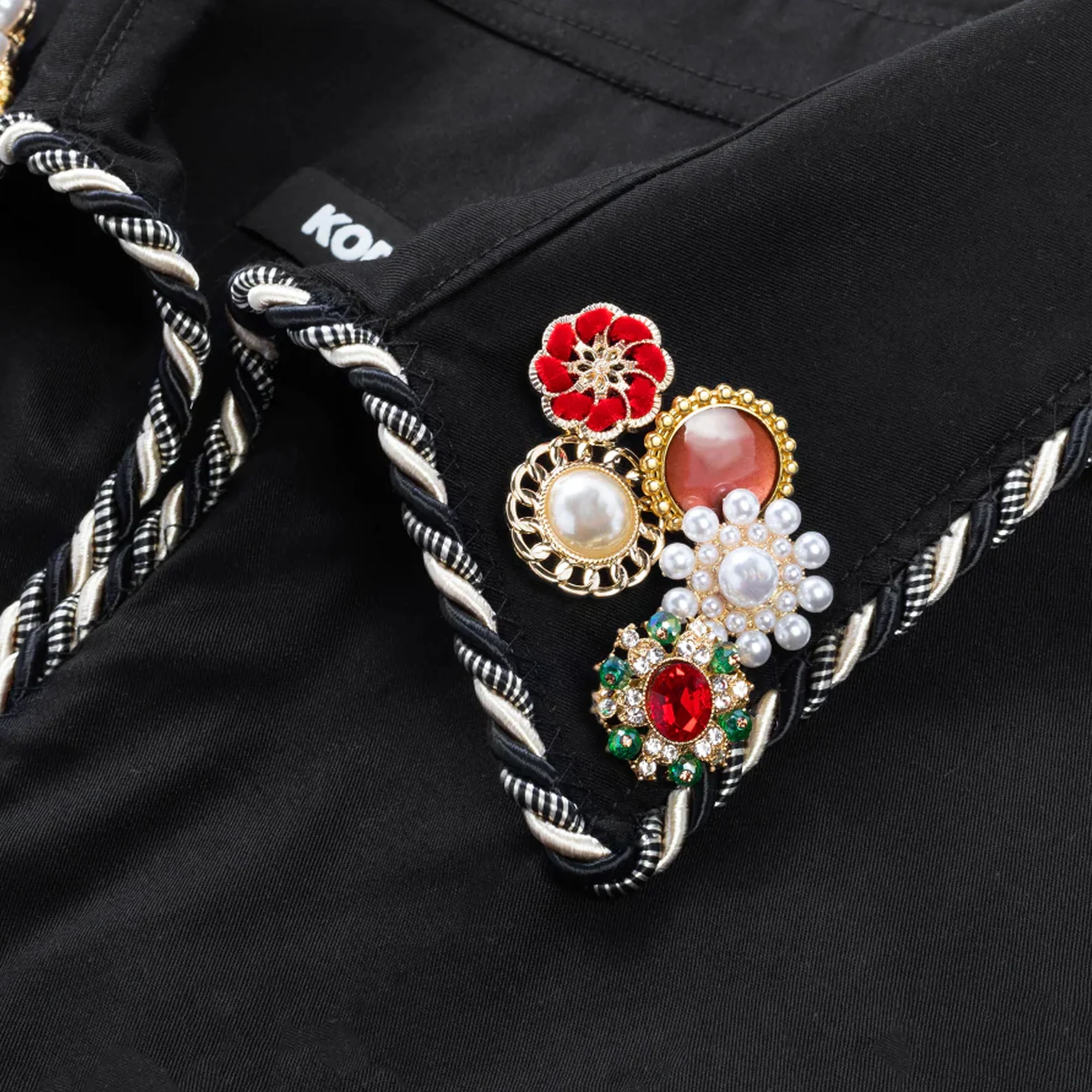 Kody Phillips Mens Embellished Shortsleeve Lasso  Shirt - Image 4