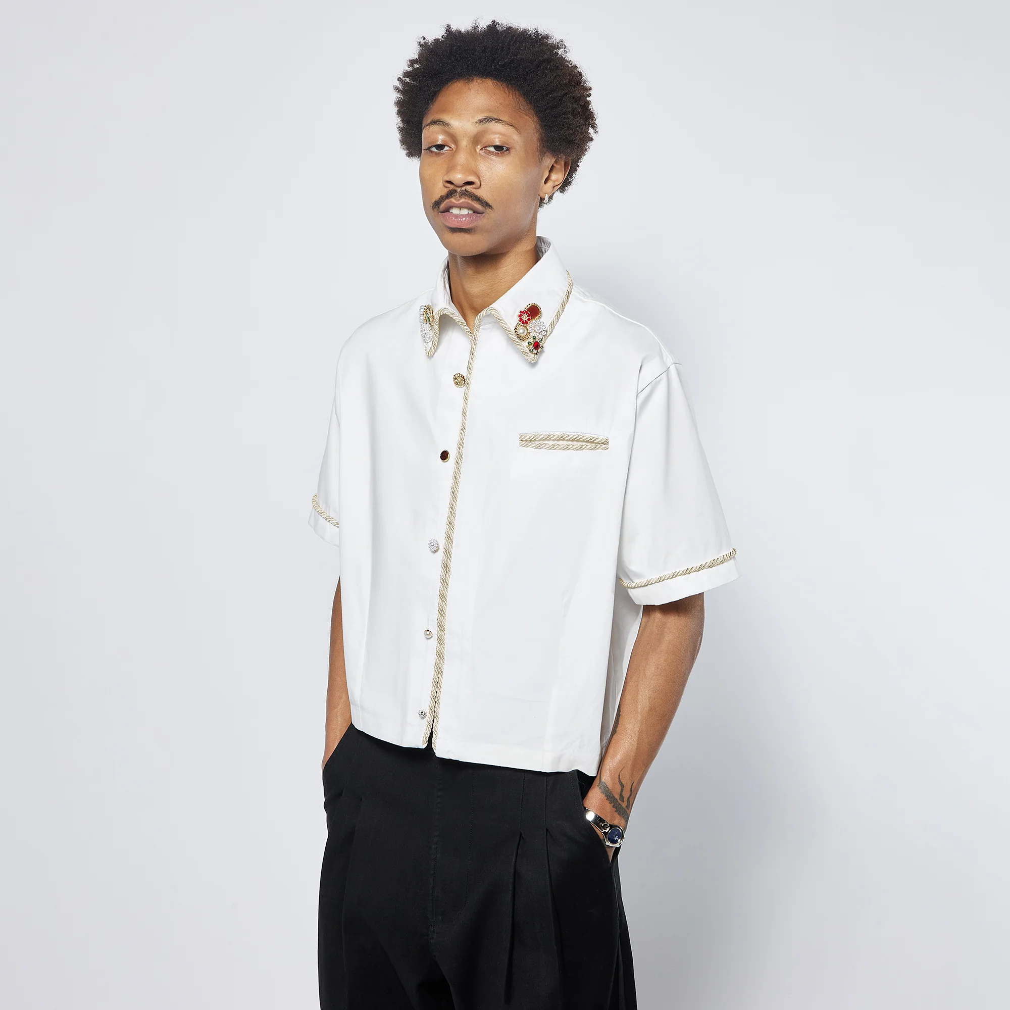 Kody Phillips Mens Embellished Lasso S/S Shirt - Image 2