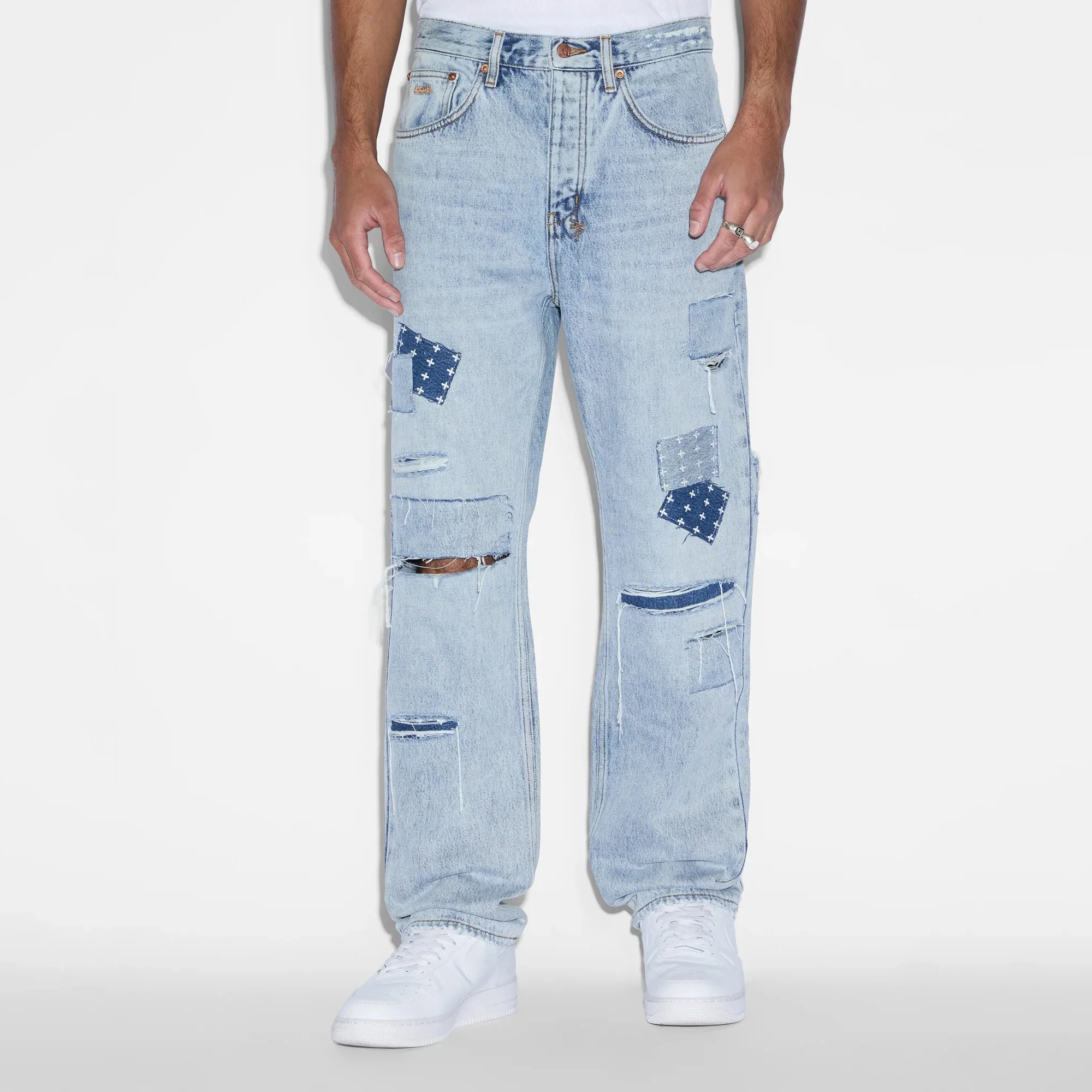Ksubi Mens Anti K Mills Repair Denim Pants - Image 2