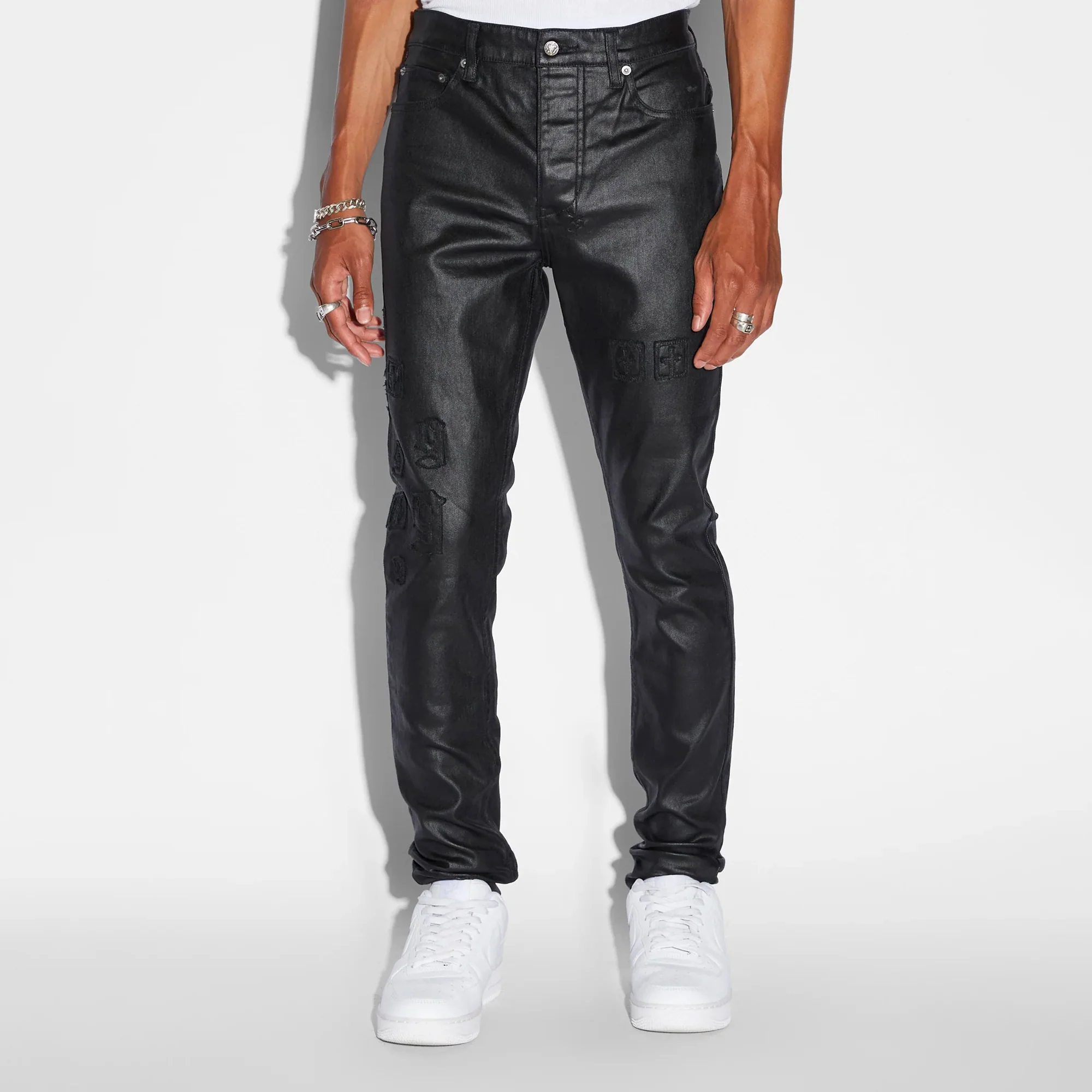 Ksubi Mens Chitch 999 Black Wax Pants - Image 2