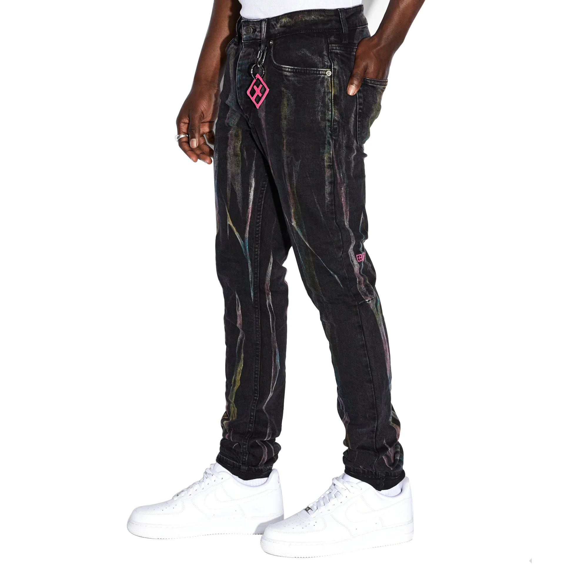 Ksubi Mens Chitch Pink Refrakt Jeans - Image 2