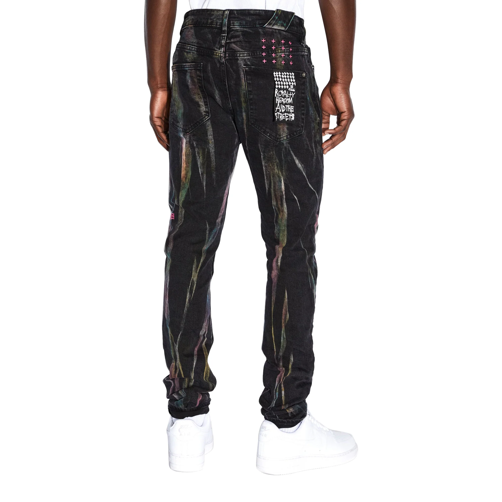 Ksubi Mens Chitch Pink Refrakt Jeans - Image 4