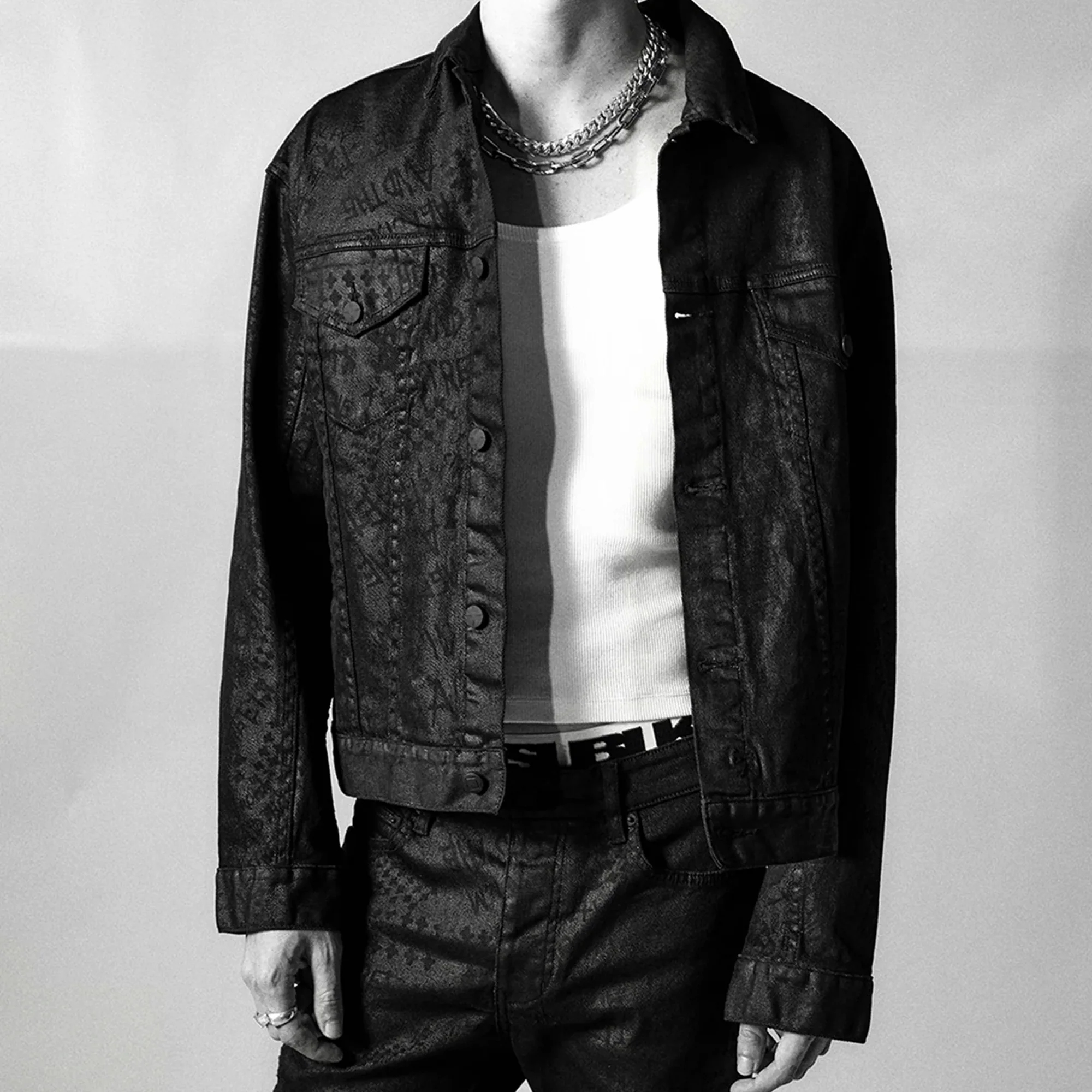 Ksubi Mens Oh G Black Grease Jacket - Image 2