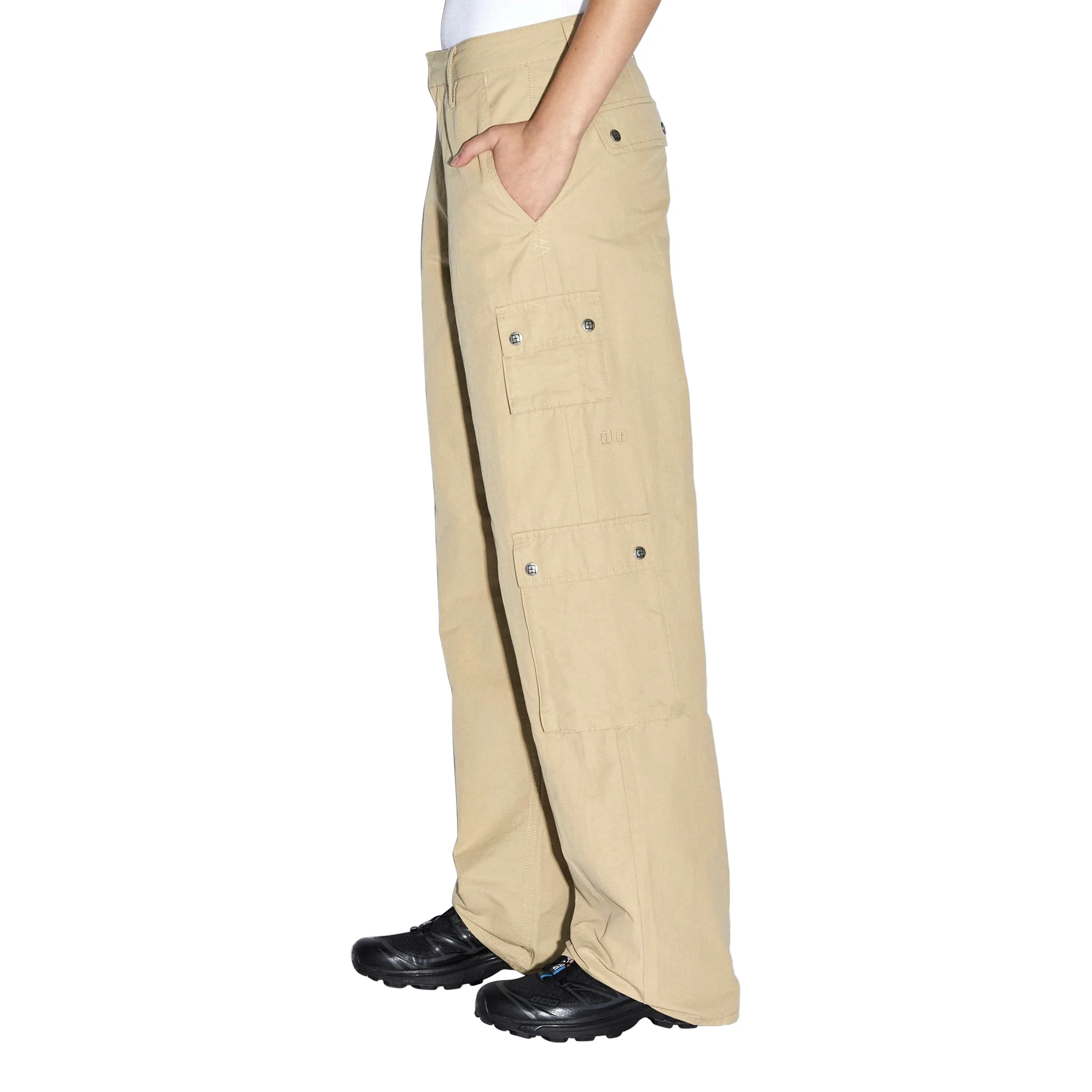 Ksubi Womens Drill Cargo Khaki - Image 2