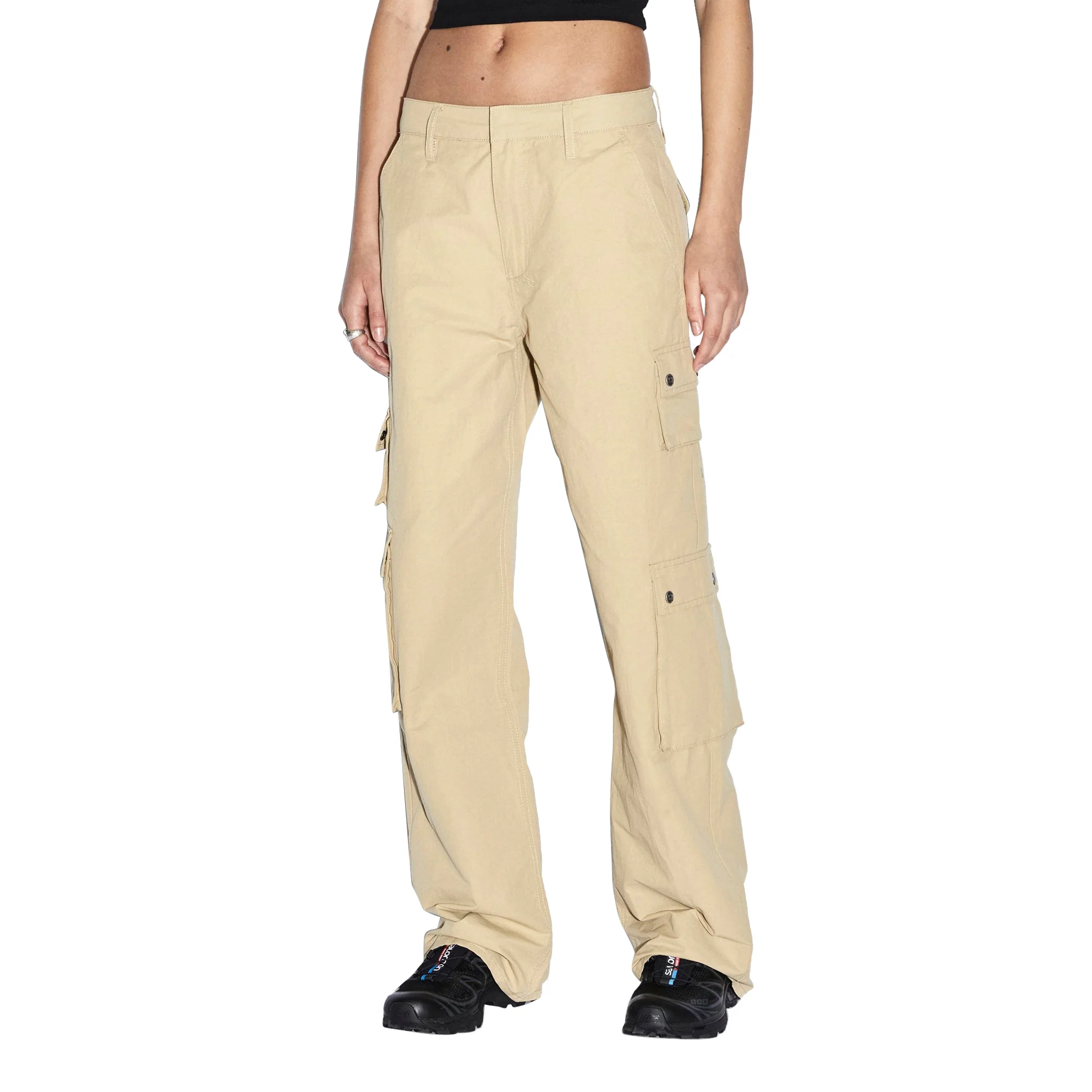Ksubi Womens Drill Cargo Khaki - Image 3
