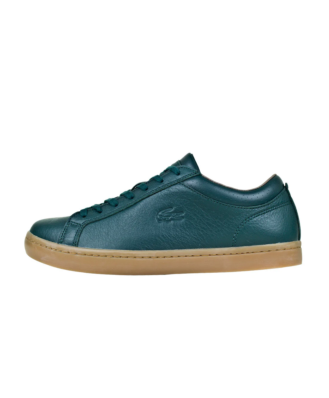 Lacoste: Straight Set 3 Leather (Dark Green)