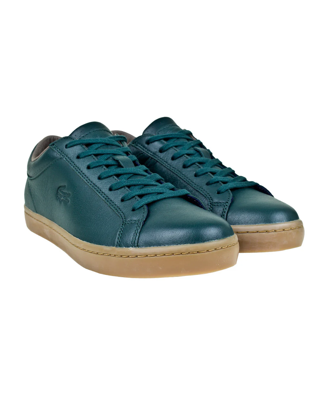 Lacoste: Straight Set 3 Leather (Dark Green) - Image 2