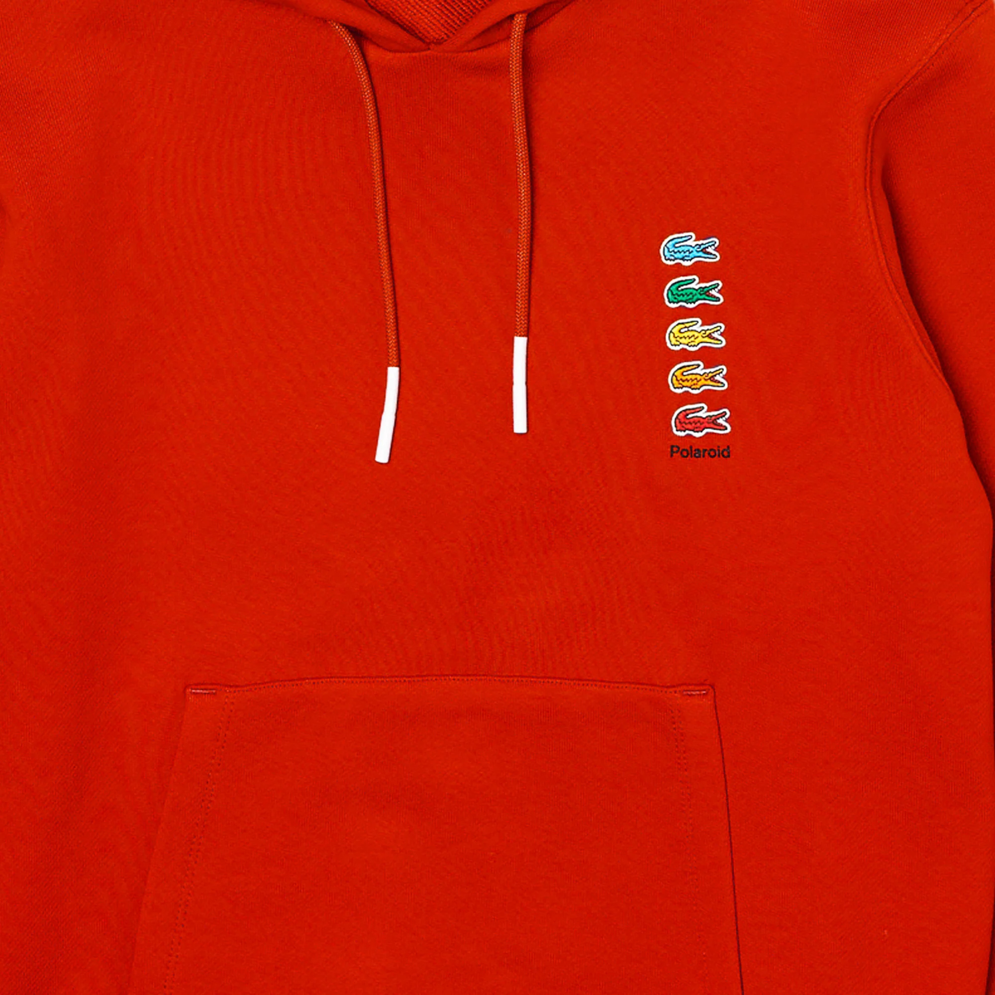 Lacoste x Polaroid Mens 'Red' Hoodie - Image 2