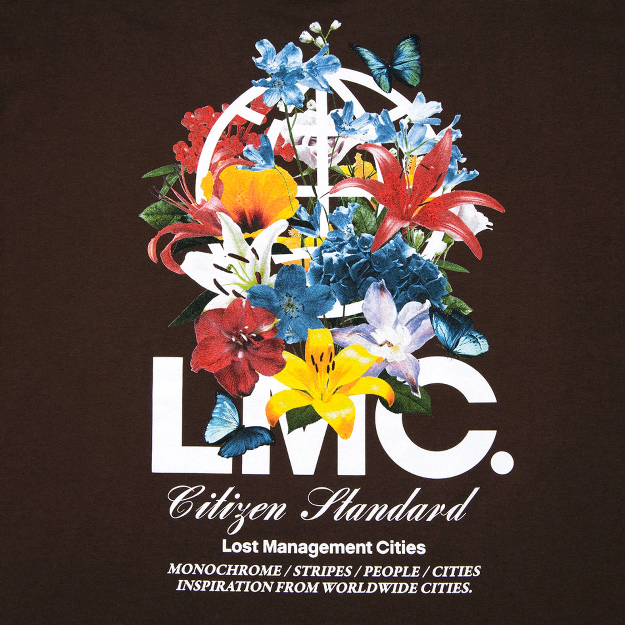 LMC Flower Garden Tee 'Brown' - Image 4