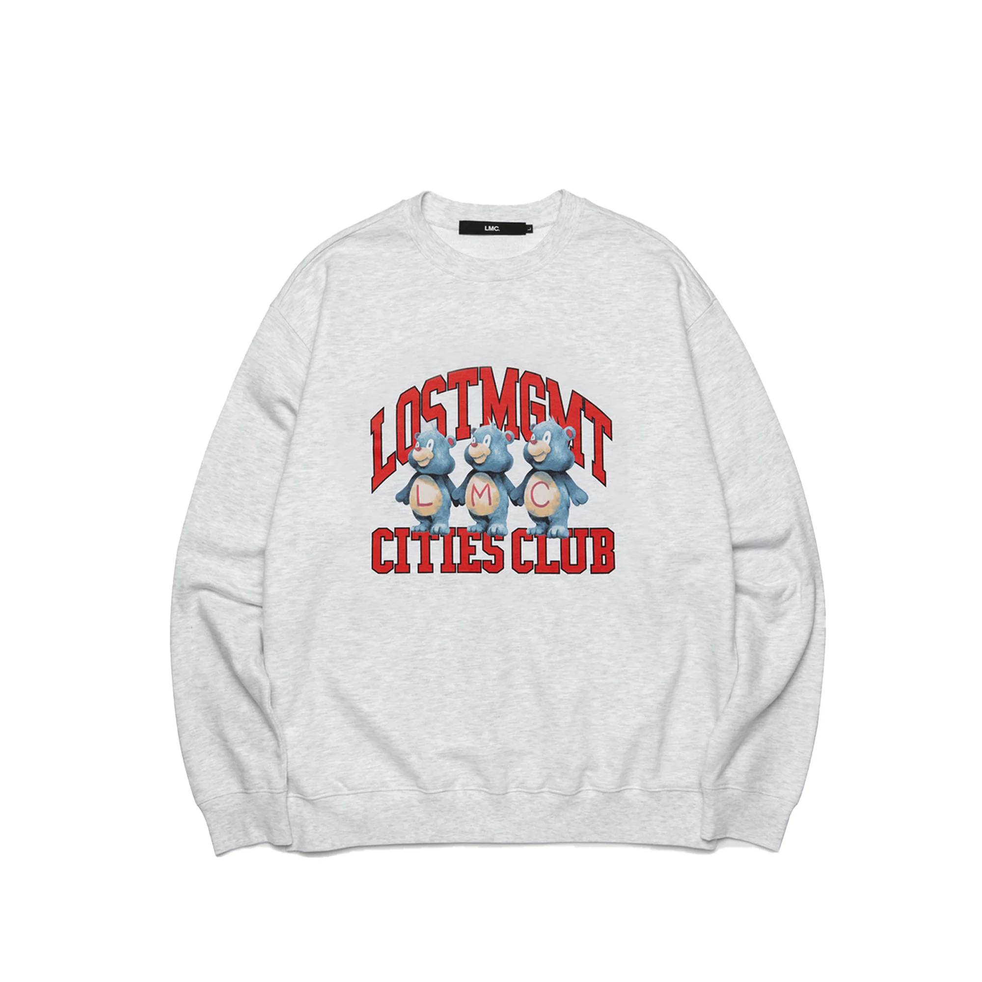 LMC Mens Bear Athletic Sweatshirt 'Light Heather Grey'