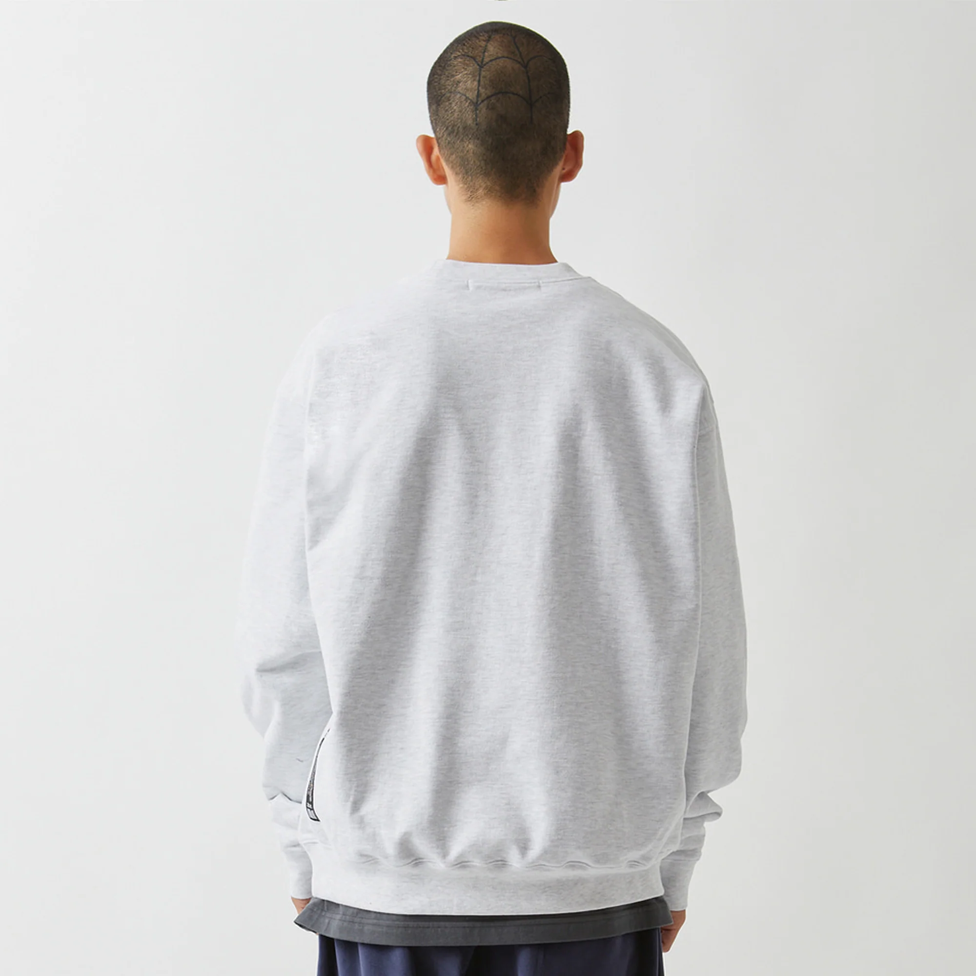 LMC Mens Bear Athletic Sweatshirt 'Light Heather Grey' - Image 4