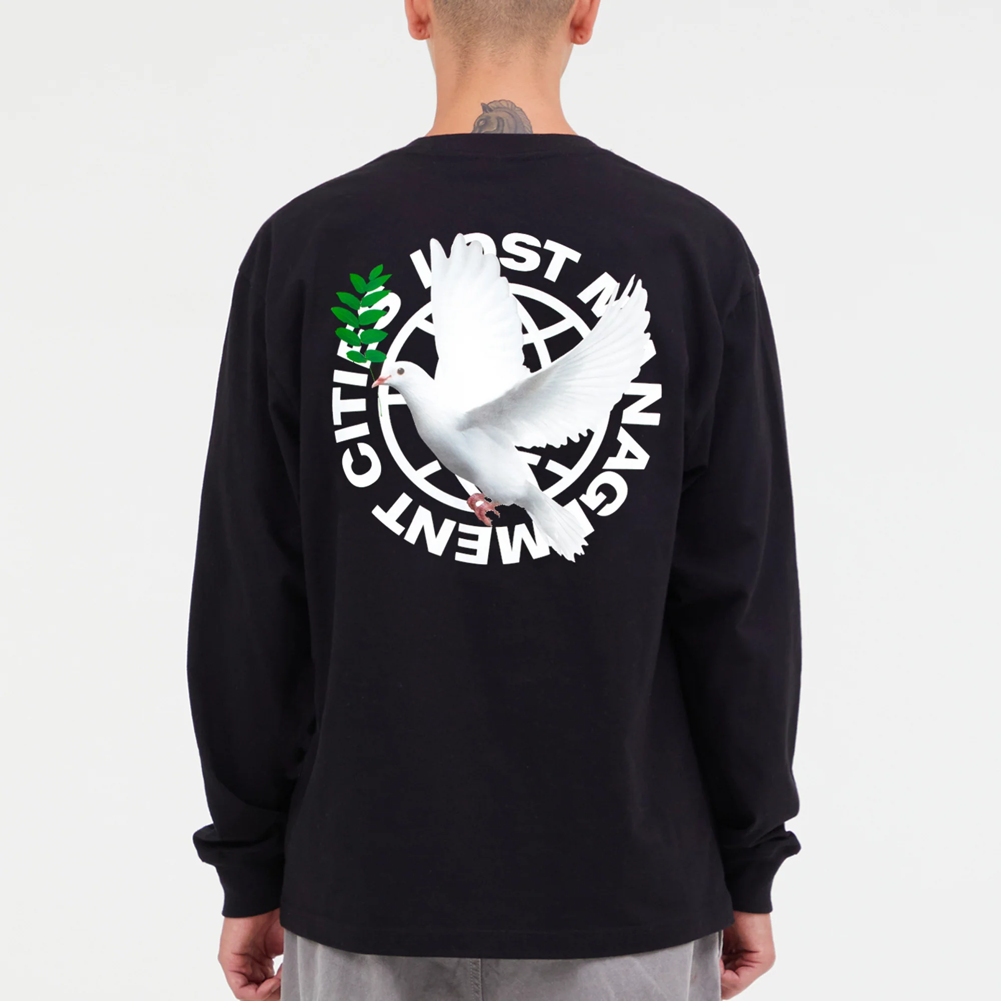 Lost Management Cities Mens Dove LS Tee - Image 3