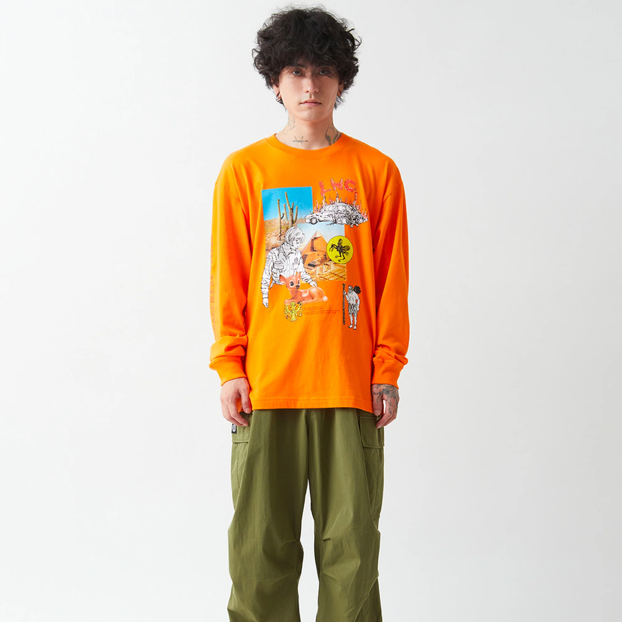 Lost Management Cities Mens Isolation Long Sleeve Tee - Image 2