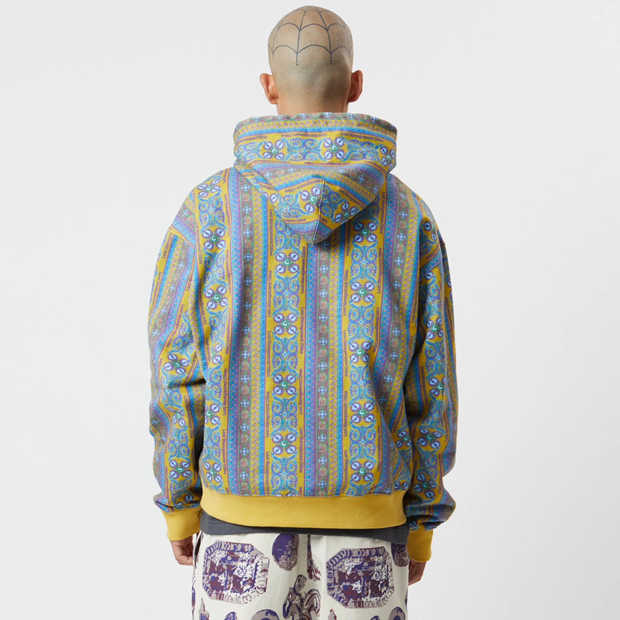 LMC Mens Baroque Stripe Hoodie 'Multi' - Image 3