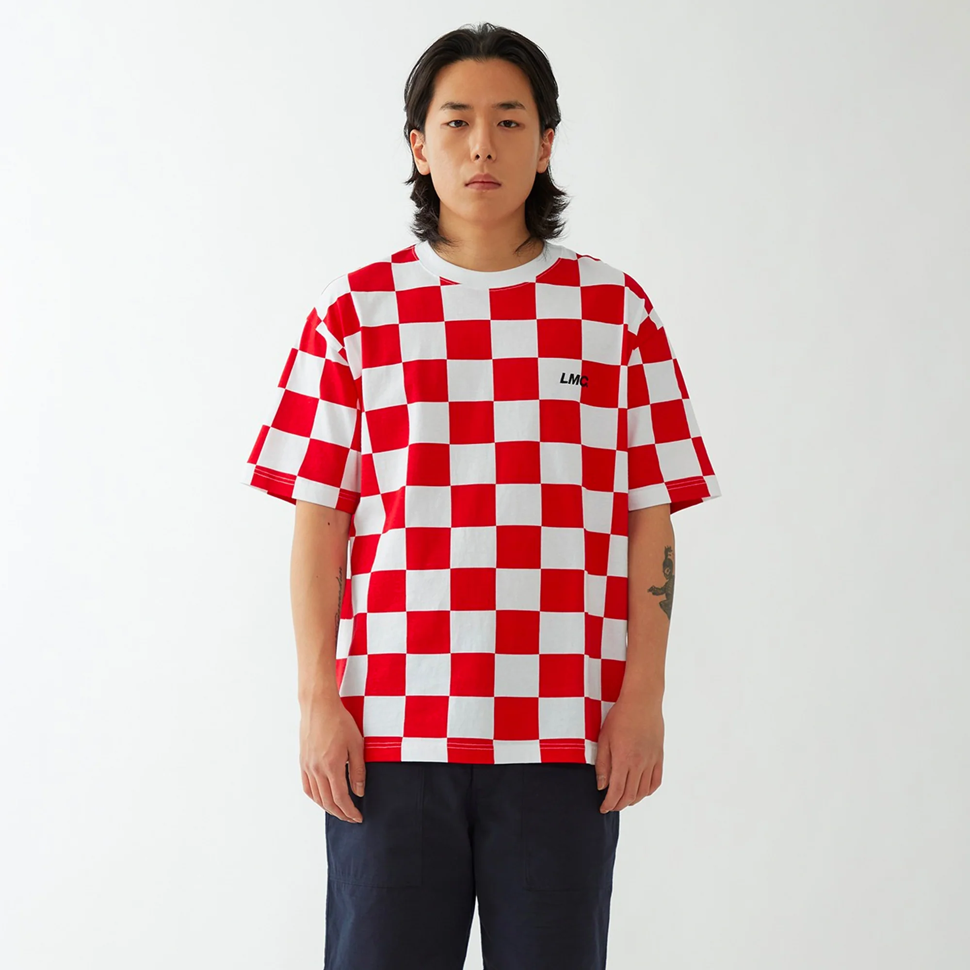 LMC Checkerboard Tee 'Red' - Image 3