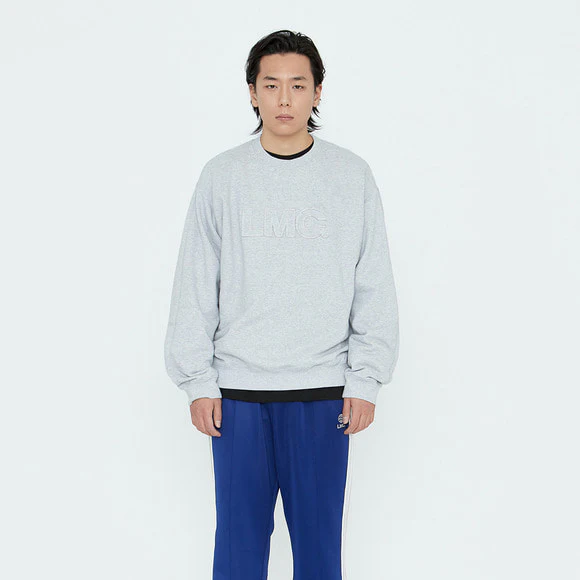 Lost Management Cities Mens OG Applique Sweatshirt 'Heather Gray' - Image 3
