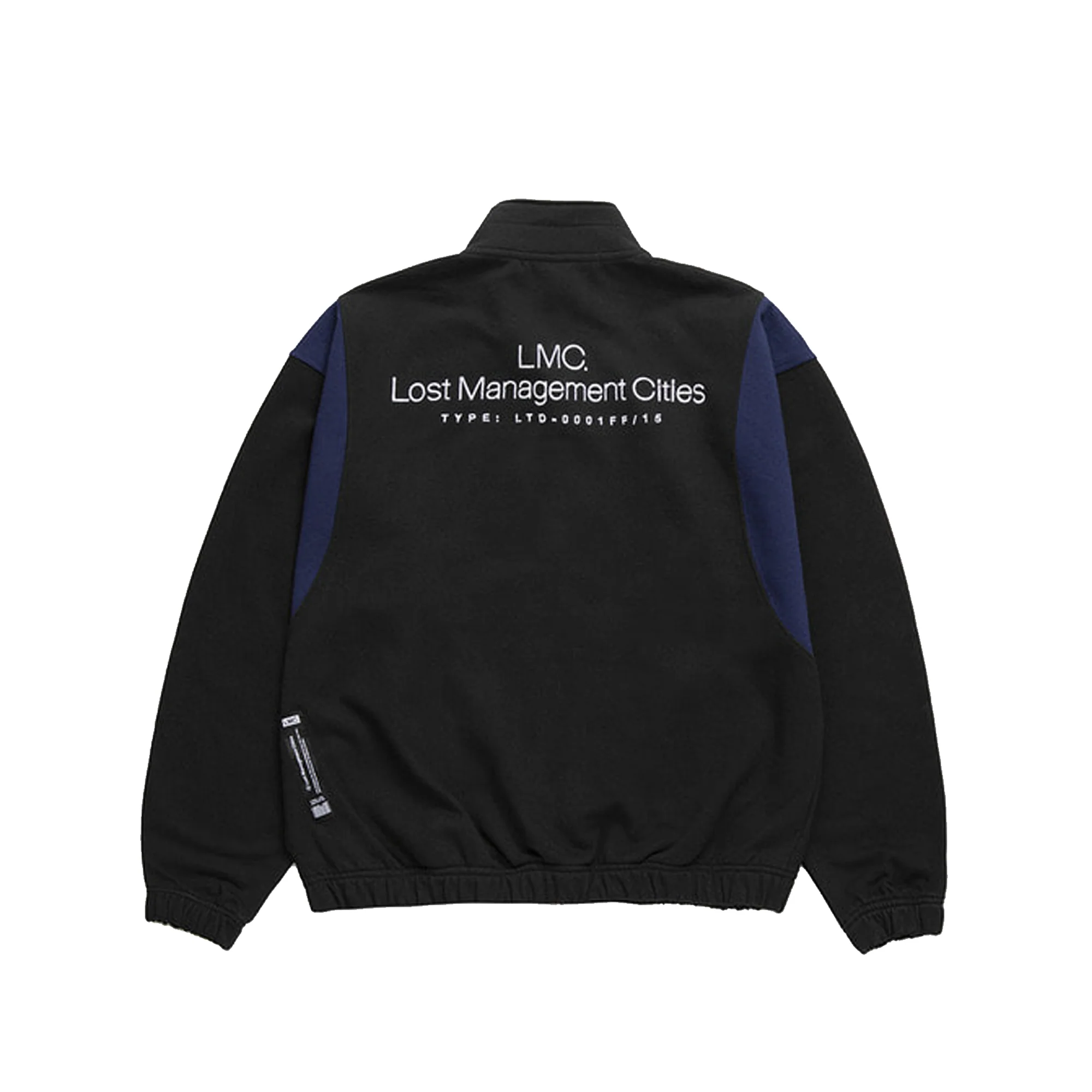 Lost Management Cities Oversized Zip Up Sweat Jacket 'Black' - Image 2