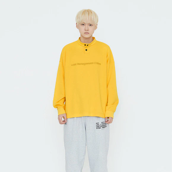 Lost Management Cities PK Pullover Long Sleeve 'Yellow' - Image 3