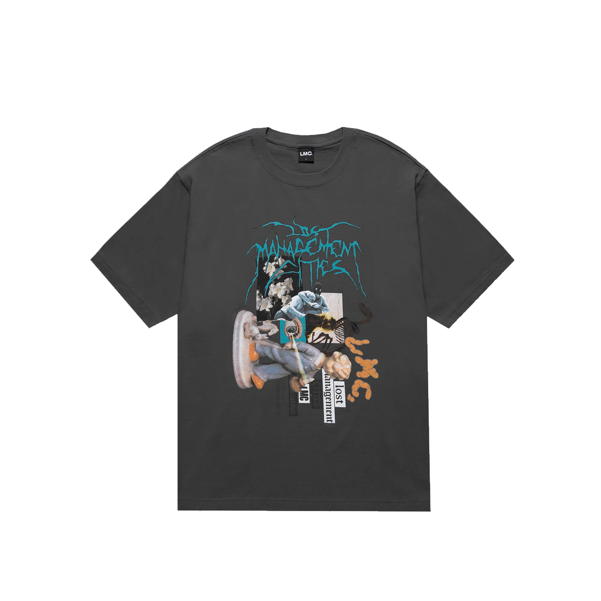 Lost Management Cities ZT V2 T-Shirt 'Charcoal'