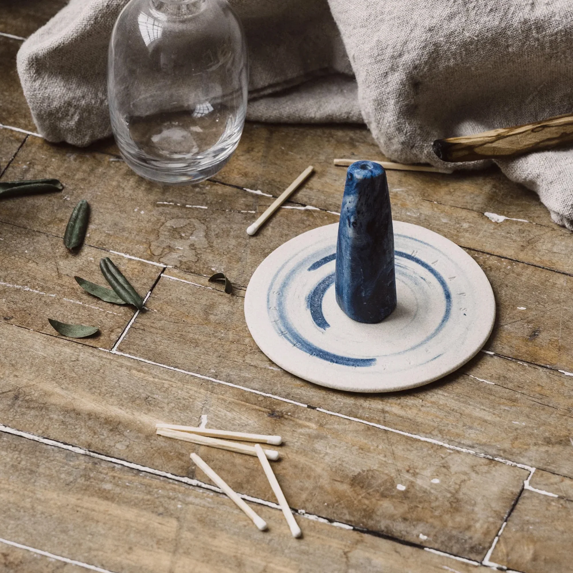 MAAPS Monolith Incense Holder in Blue - Image 4