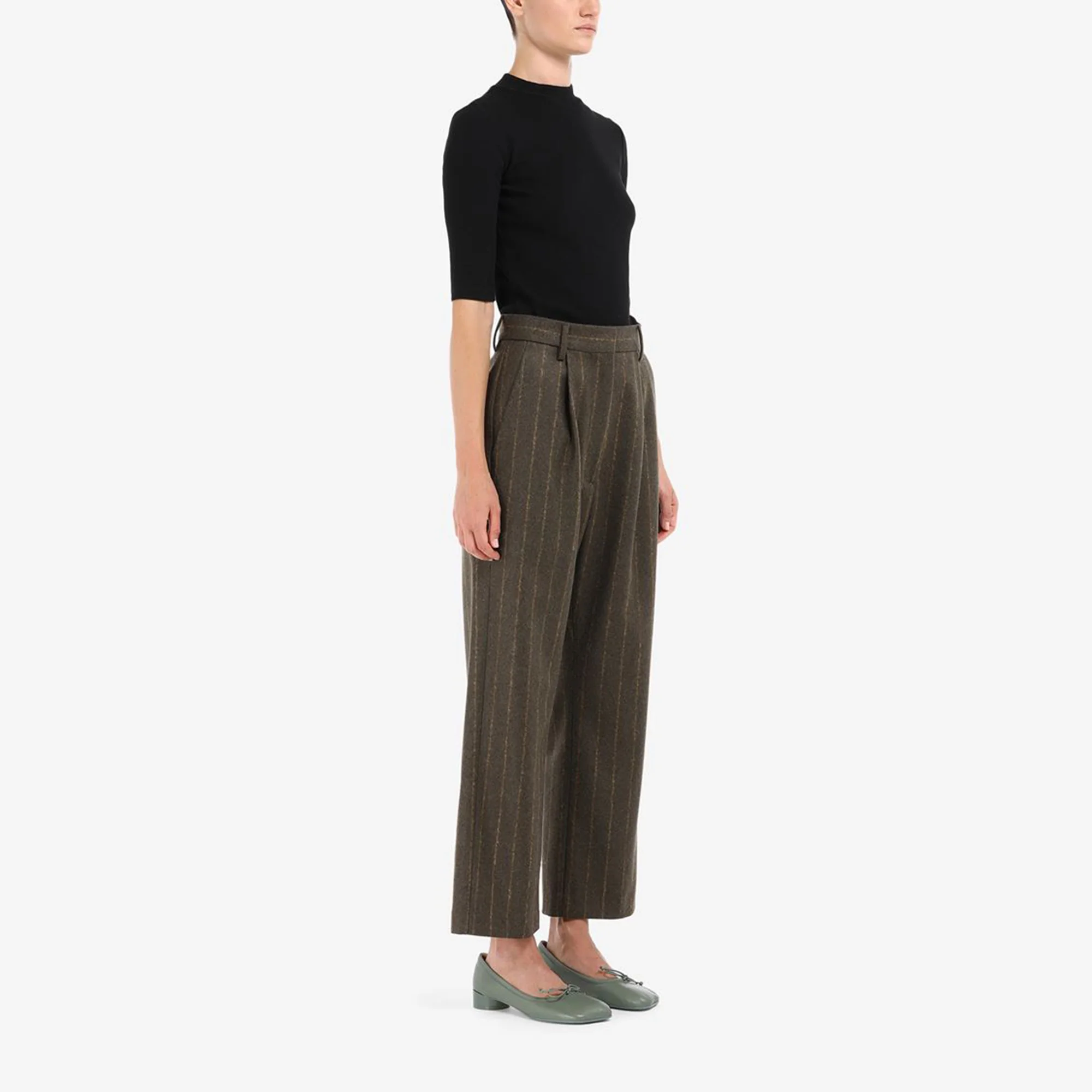 Maison Margiela Pantalone 'Stripy Khaki' - Image 3