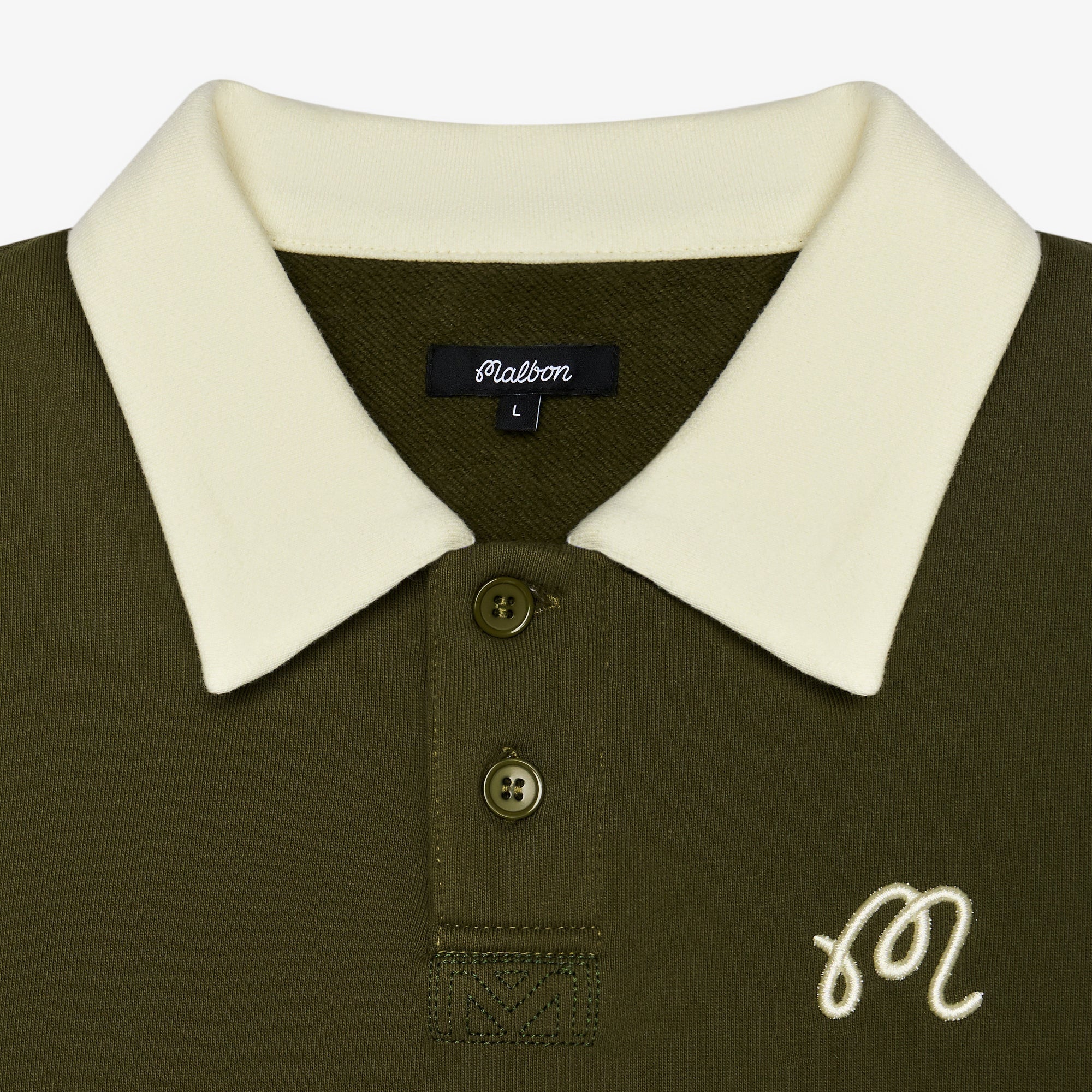 Malbon Golf Mens Artigianale Collared Crewneck - Image 4
