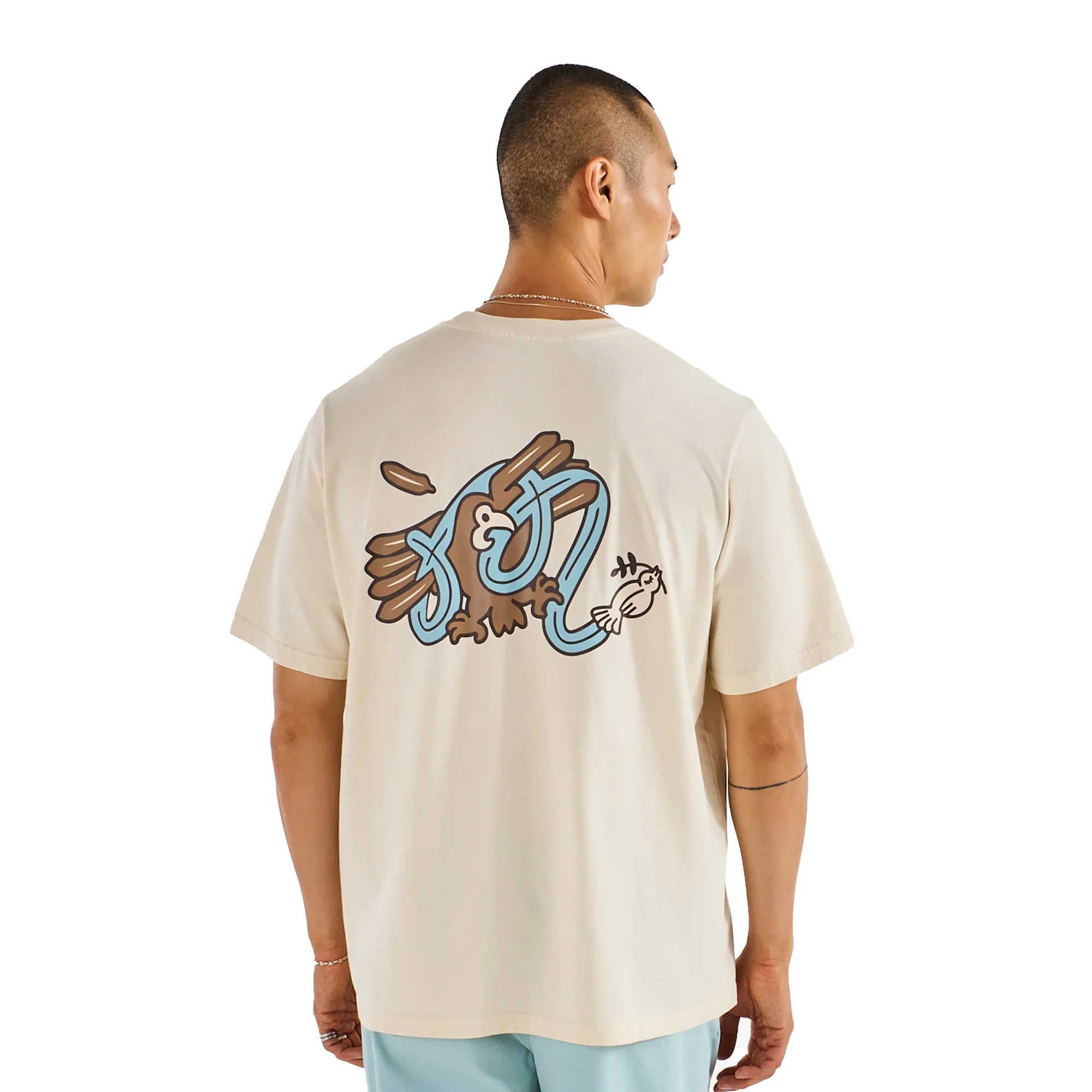 Malbon Golf Mens Bermuda Hawk & Dove Tee - Image 2