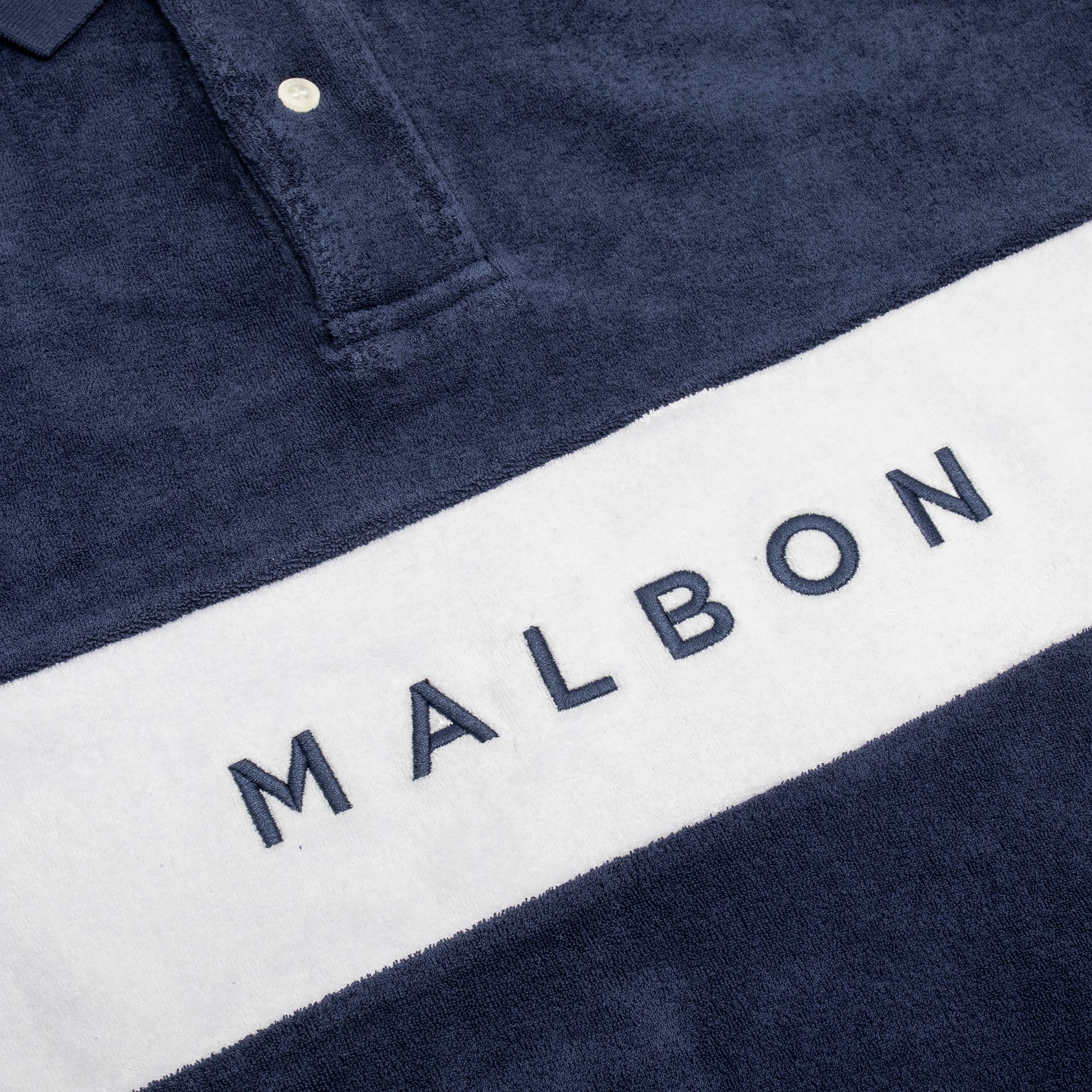 Malbon Golf Mens Clearwater Terry Polo Shirt - Image 3