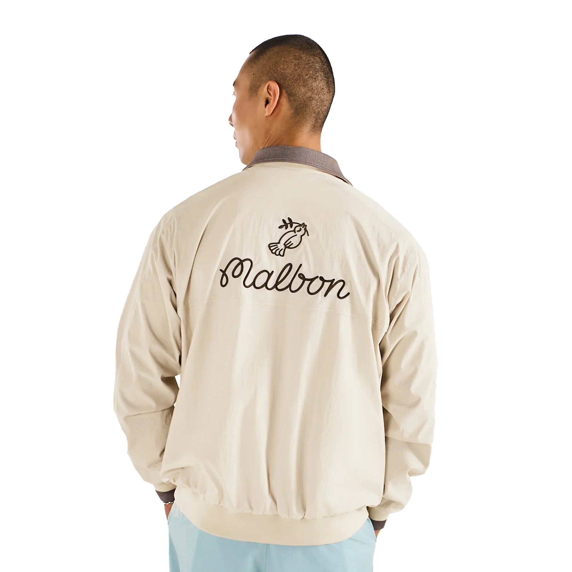Malbon Golf Mens Dove Pullover Shirt - Image 4