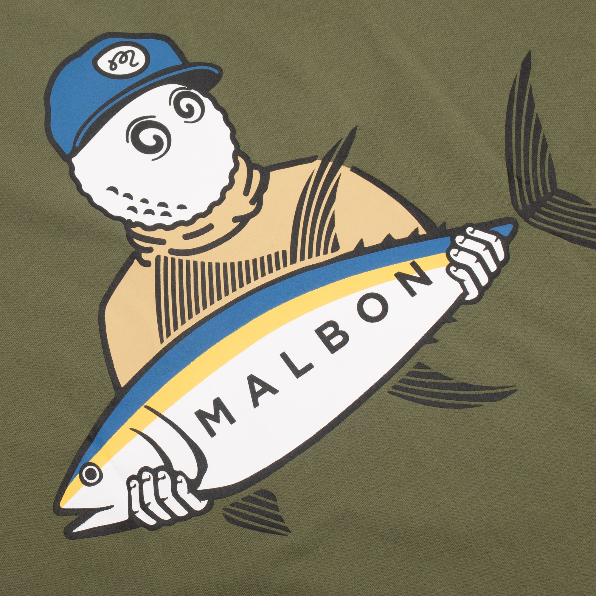 Malbon Golf Mens Golf & Tackle Tuna SS Tee - Image 4