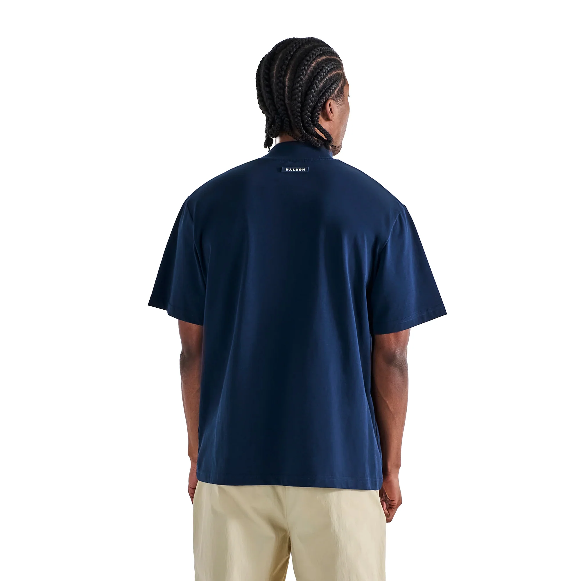 Malbon Golf Mens Mare Mockneck Tee - Image 3