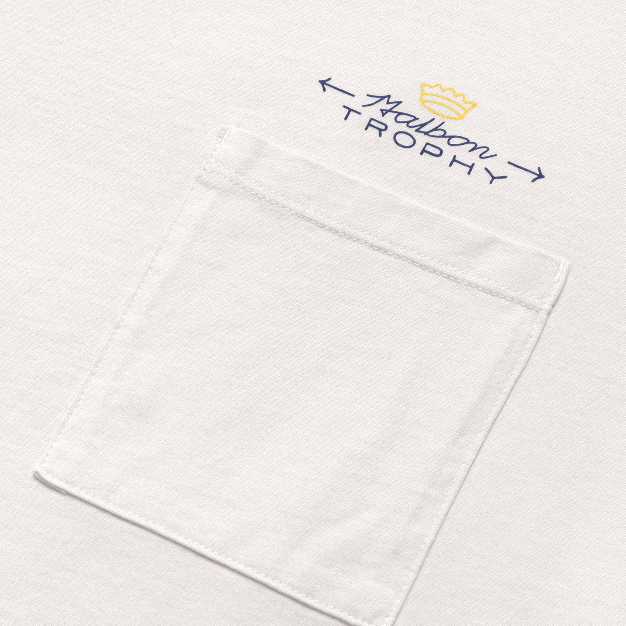 Malbon Golf Mens Trophy Pocket Tee - Image 4
