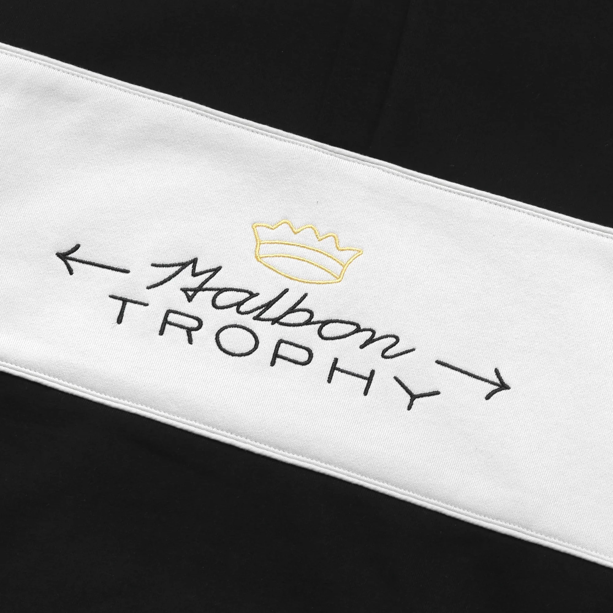 Malbon Golf Mens Trophy Quarter Zip Fleece Sweatshirt - Image 3