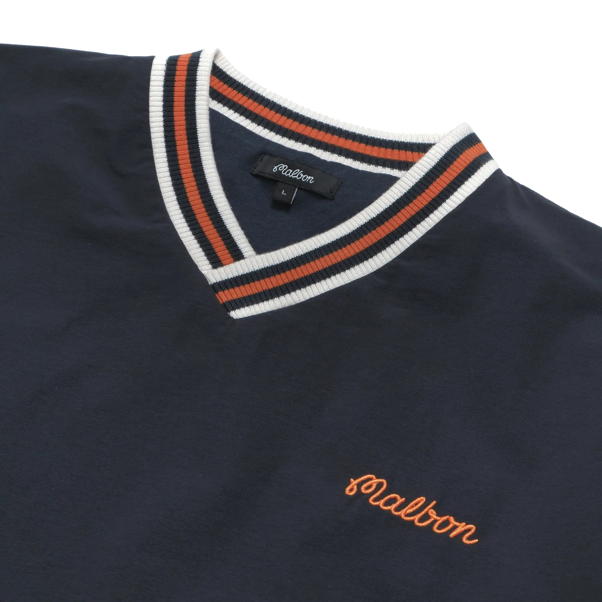 Malbon Golf Mens Varsity Nylon Pullover - Image 2