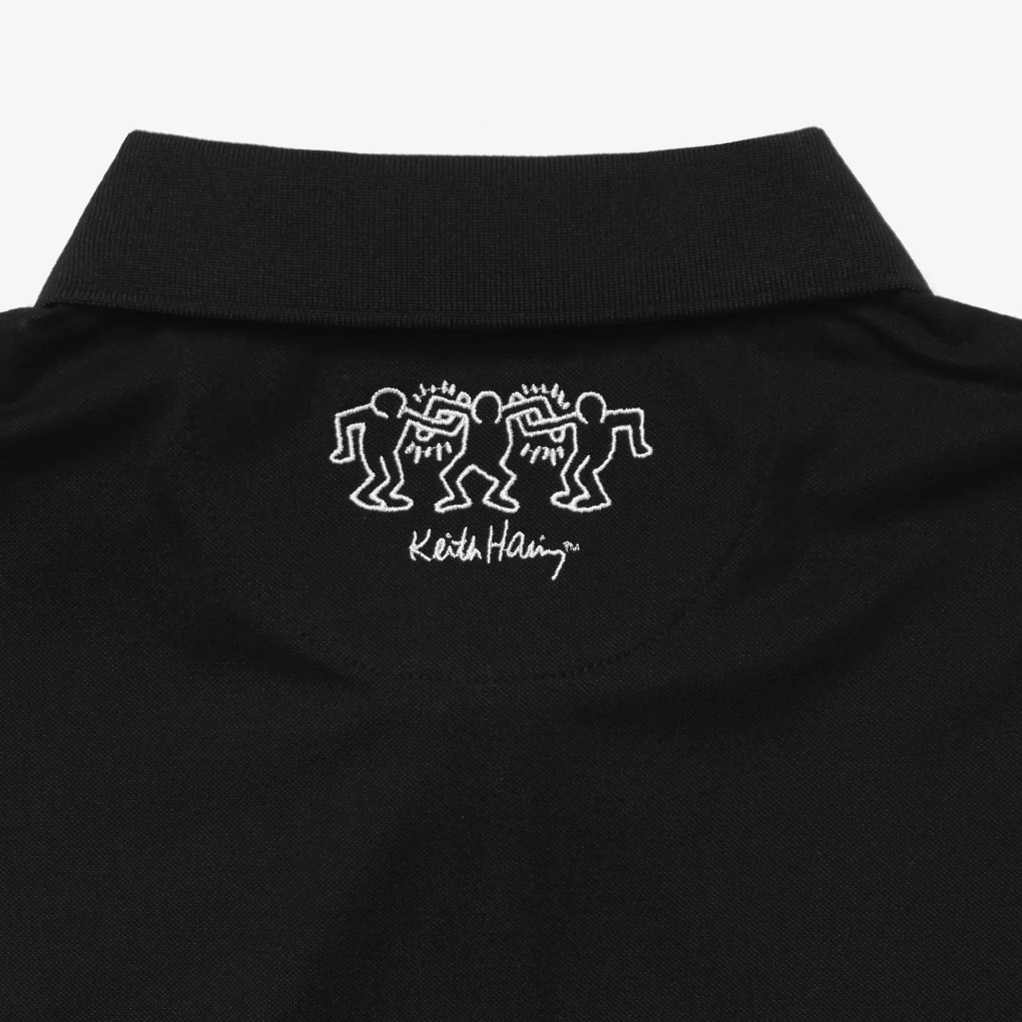 Malbon x Keith Haring Mens Performance Pigue Polo Shirt - Image 4
