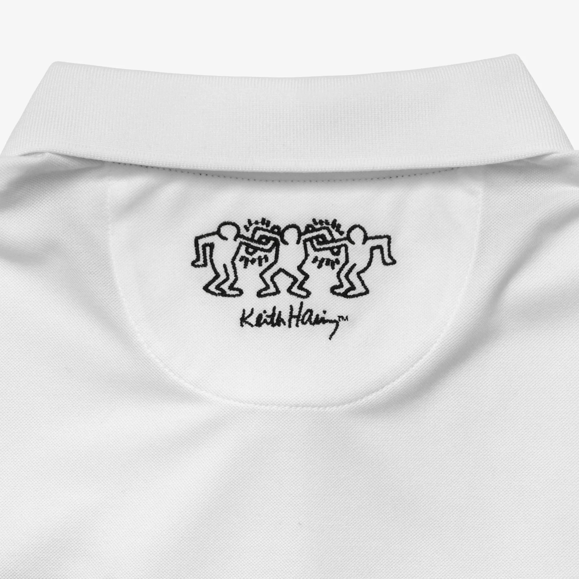 Malbon x Keith Haring Mens Performance Pigue Polo Shirt - Image 4
