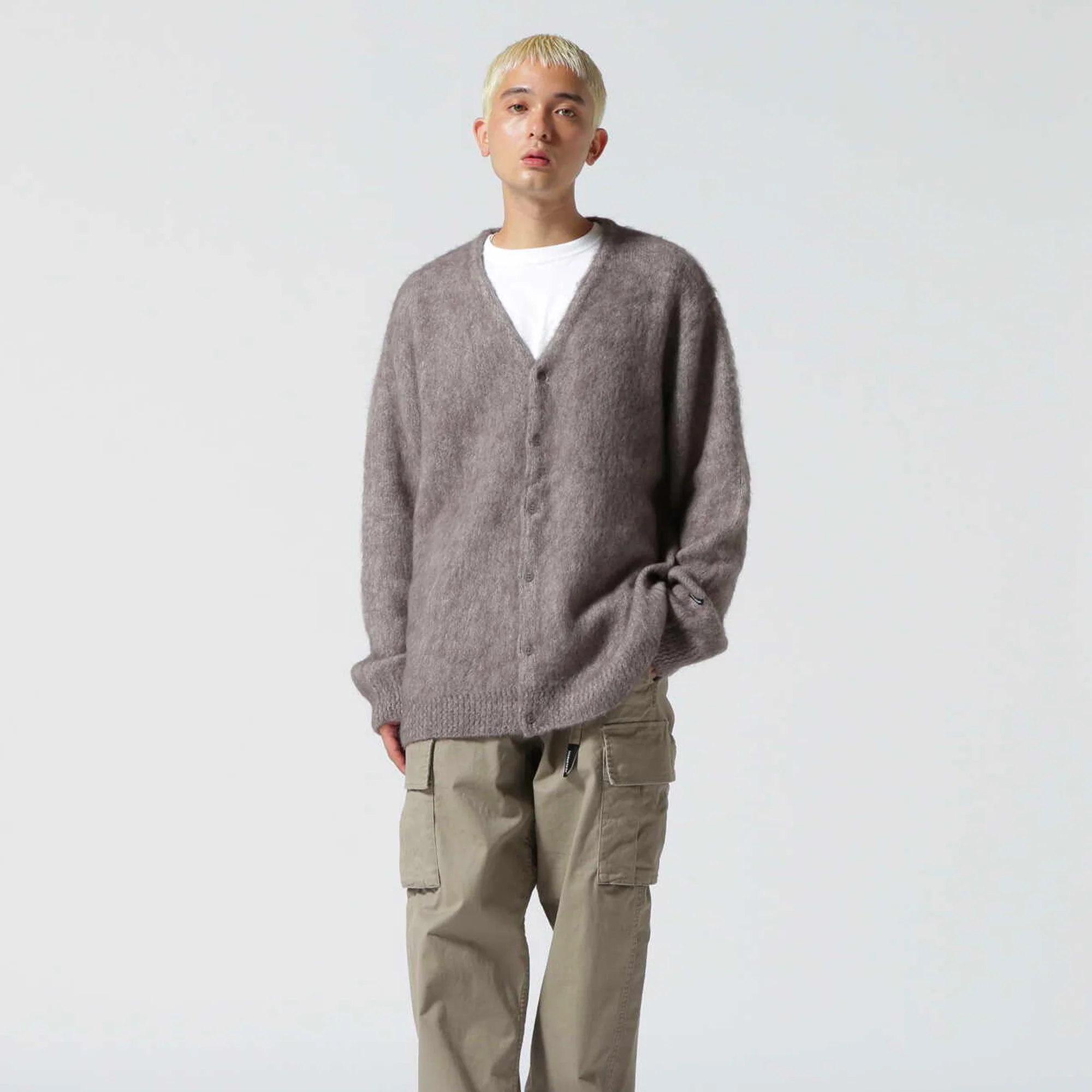Manastash Mens Aberdeen Kurtigan (Light Grey) - Image 2